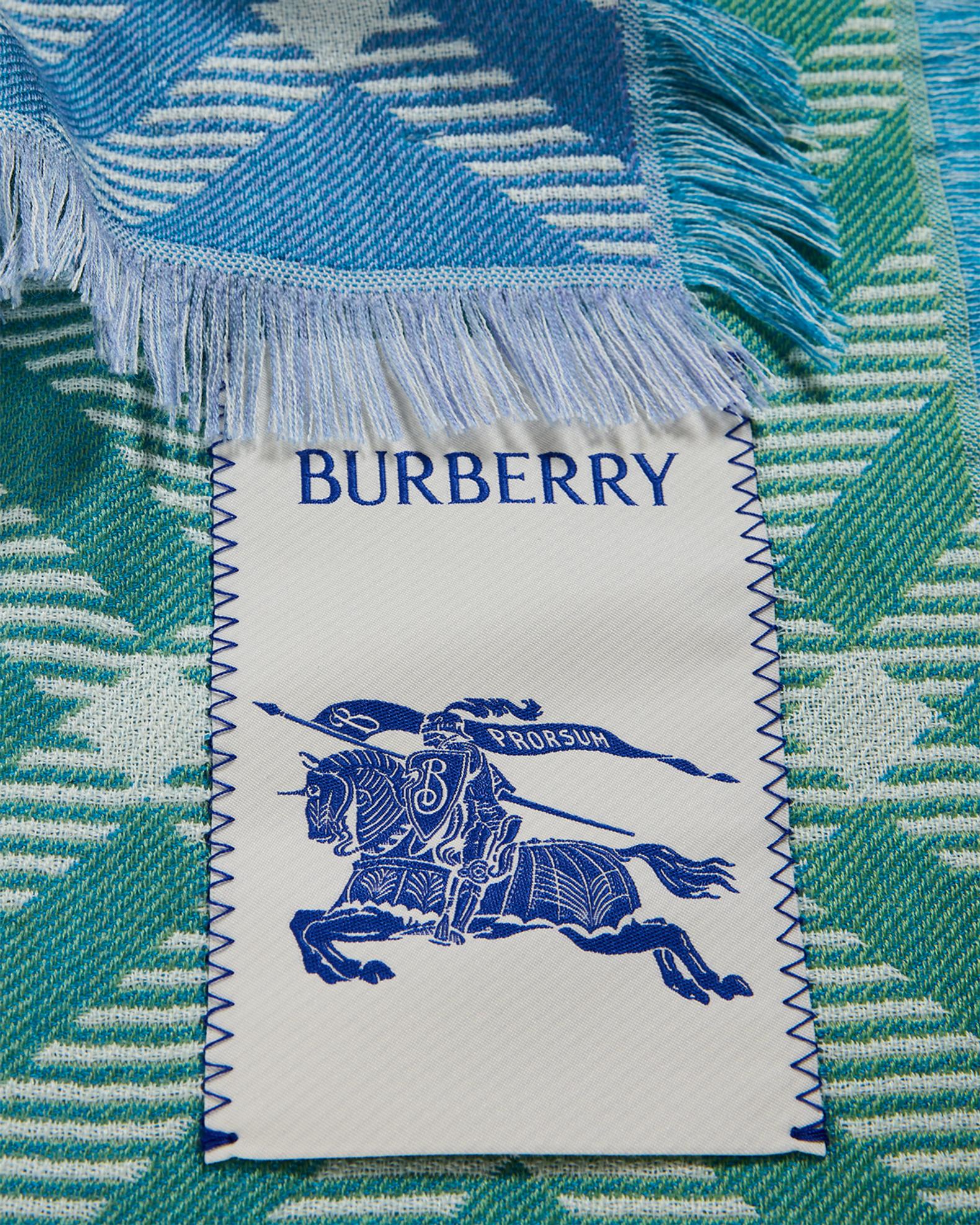 Burberry Men's Wool and Silk Gradient Check Scarf | Neiman Marcus