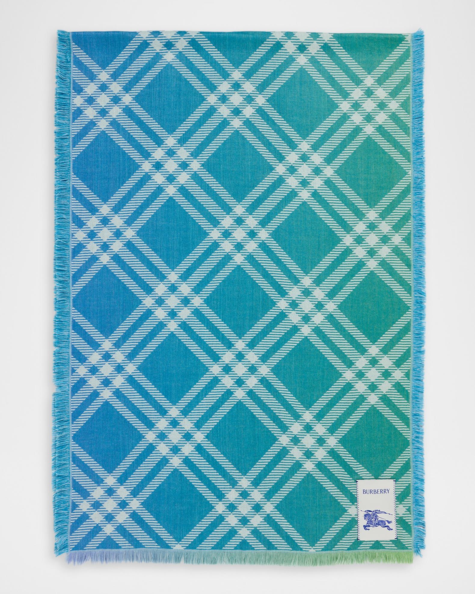 Burberry Men's Wool and Silk Gradient Check Scarf | Neiman Marcus