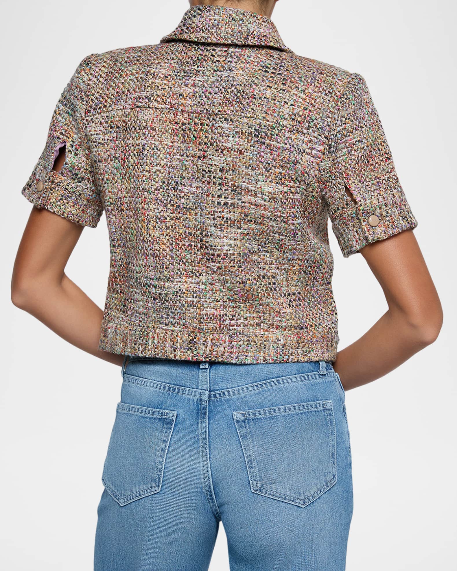 L'Agence Chita Cropped Tweed Jacket | Neiman Marcus