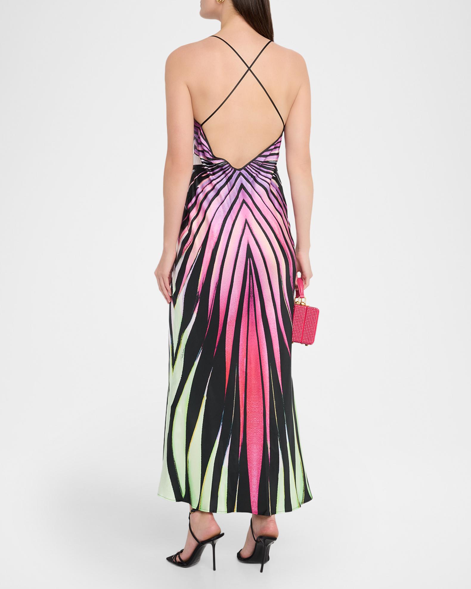 roberto cavalli backless dress Ray of Paradise Silk Slip Size:US6 Embrace the unmistakable Roberto live S Senta Backless Back