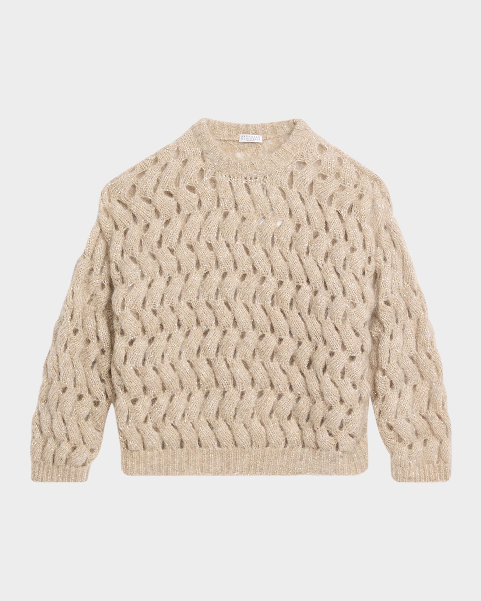 Brunello Cucinelli Winter Ocean Wave Mohair Sweater | Neiman Marcus