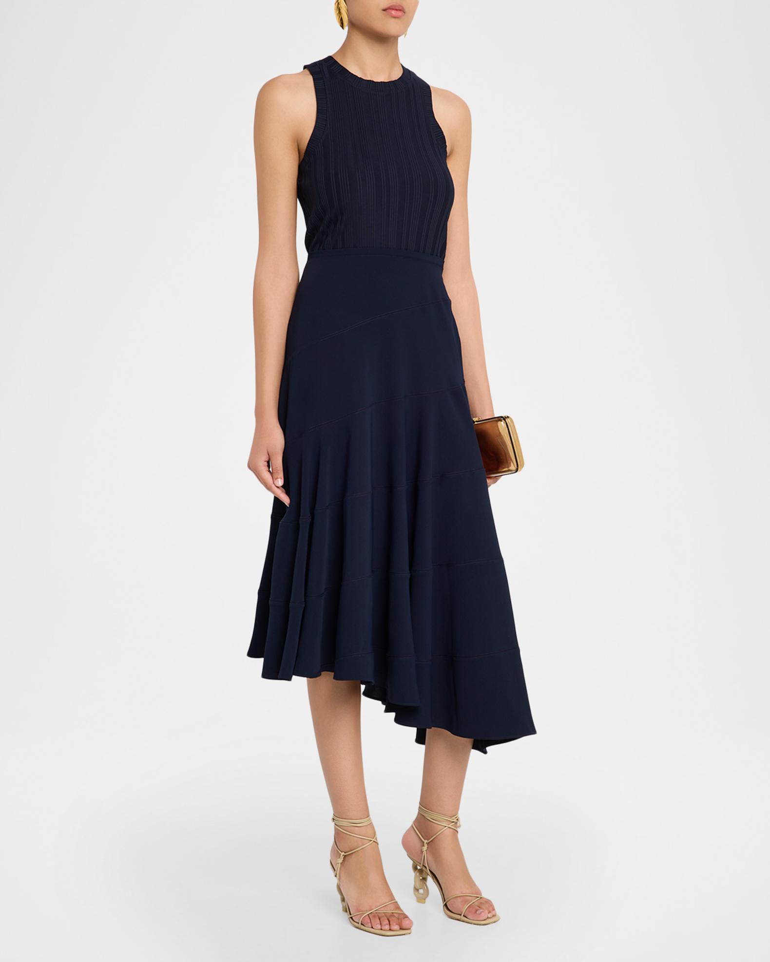 handkerchief bridesmaid dress Veronica Beard Thalissa | Navy remove bloomingdale First Birthday Mom Daughter Color:Champange selfties behind the neck