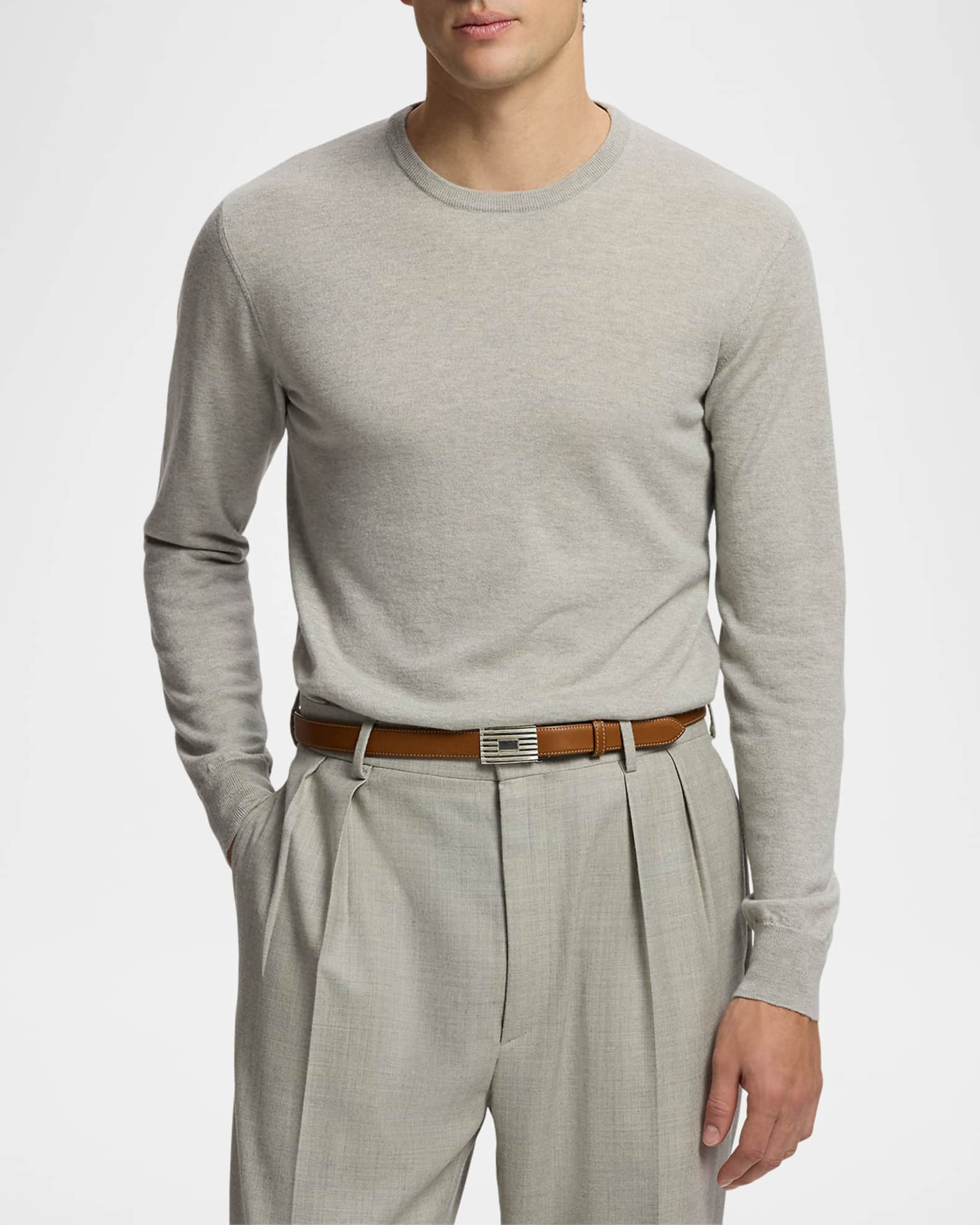 Ralph Lauren Purple Label Men's 18GG Cashmere Crewneck Sweater