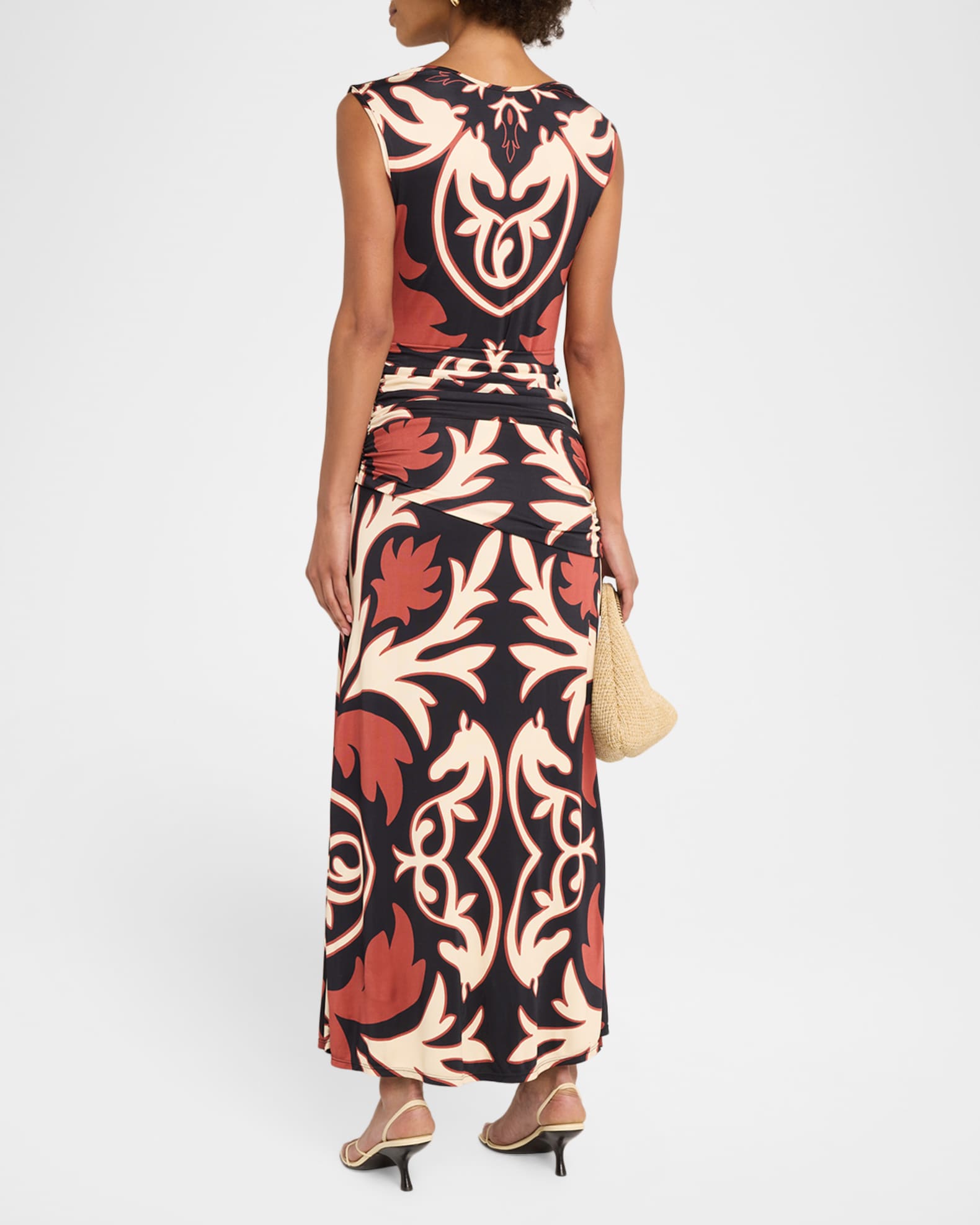 Johanna Ortiz Horizonte Mistico Jersey Midi Dress | Neiman Marcus