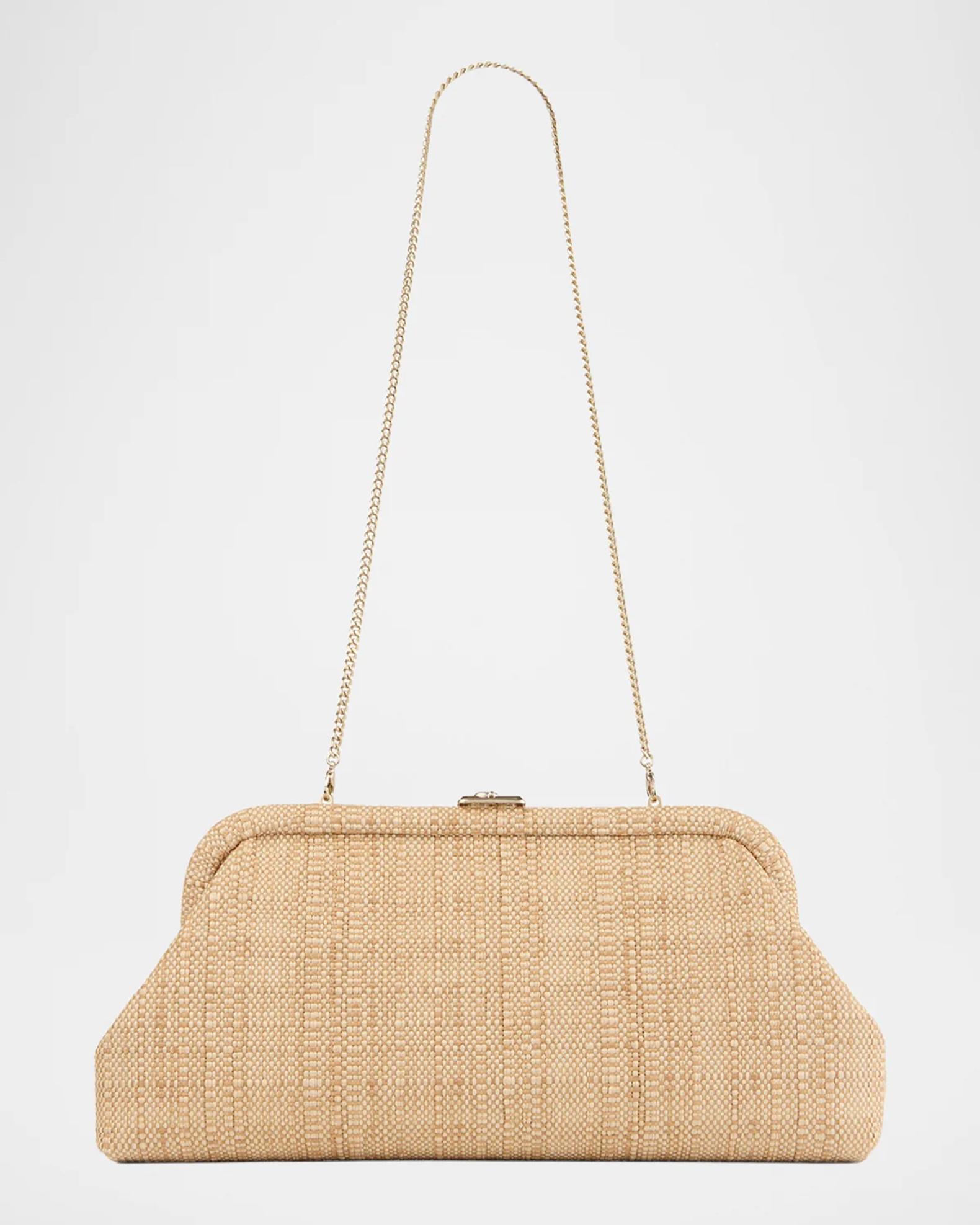 Jimmy Choo Skylar Raffia Clutch Bag | Neiman Marcus