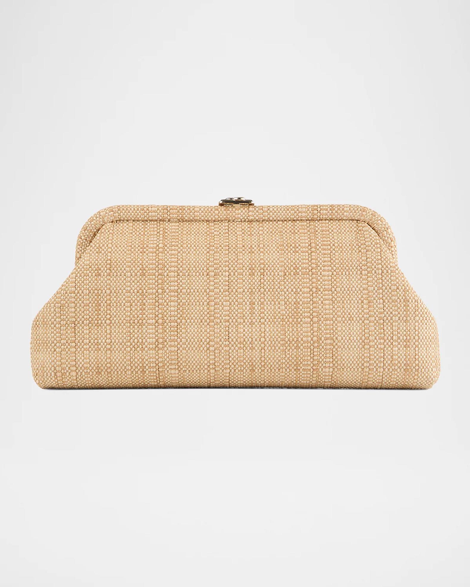 Jimmy Choo Skylar Raffia Clutch Bag | Neiman Marcus