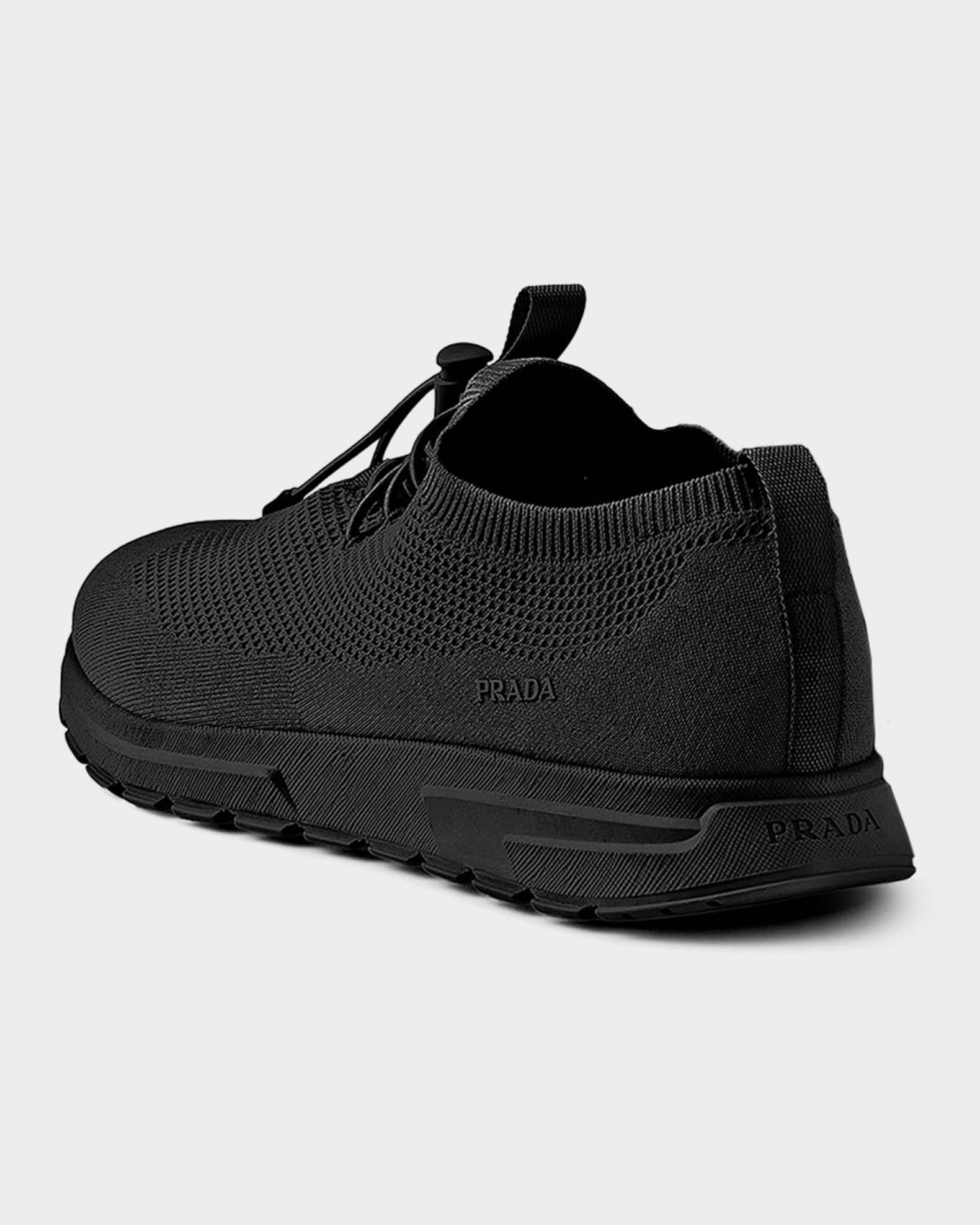 Prada Prax Stretch Knit Sneakers | Neiman Marcus