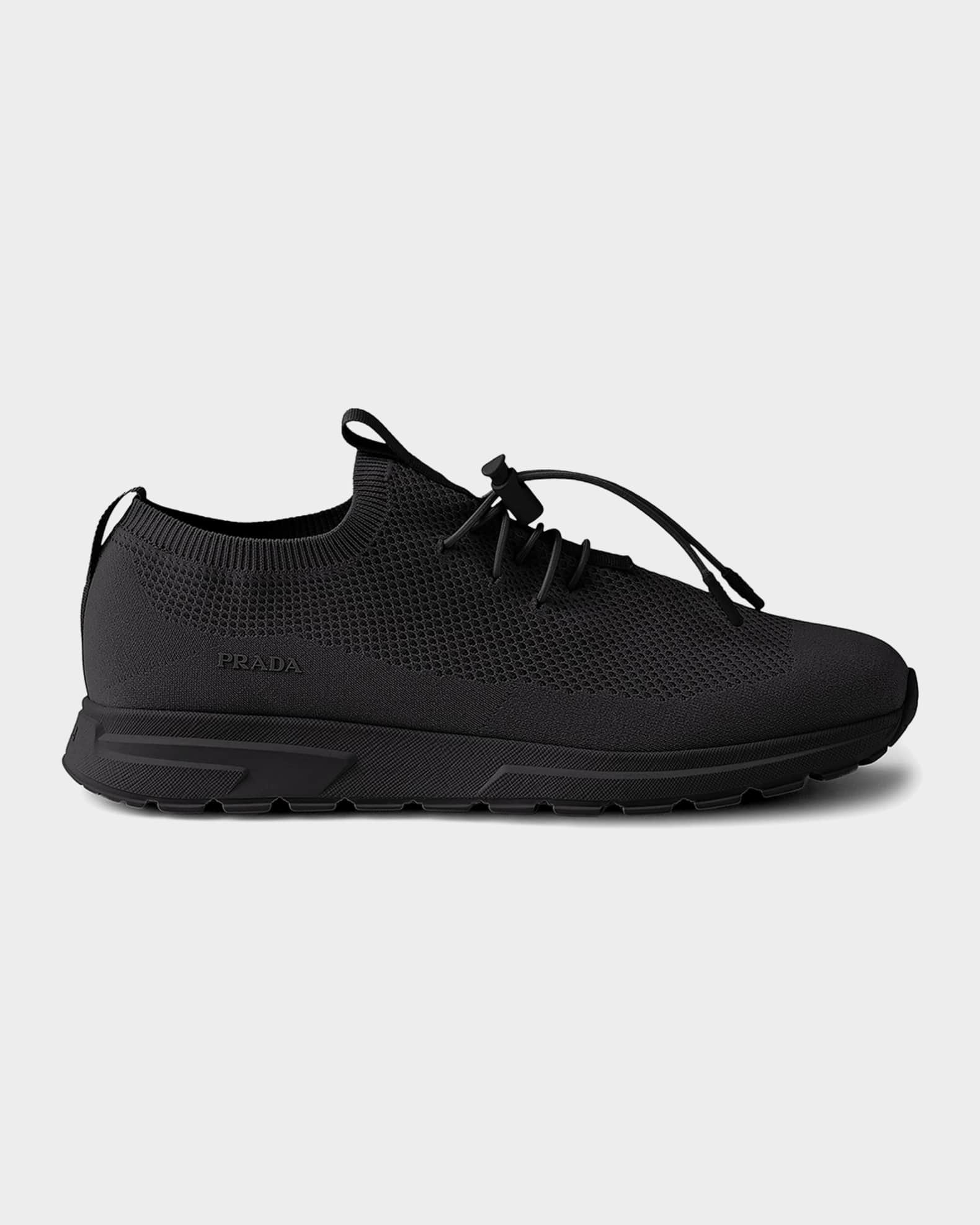 Prada Prax Stretch Knit Sneakers | Neiman Marcus