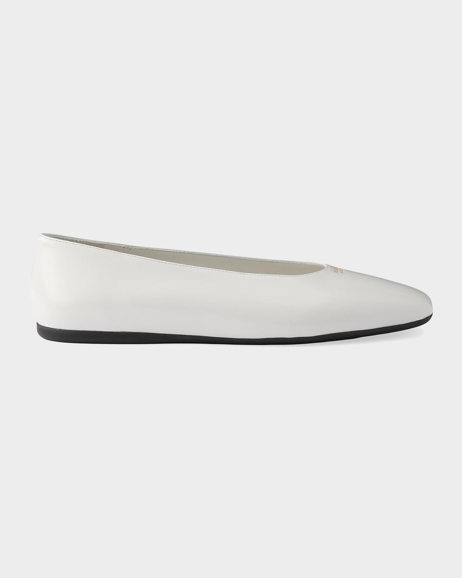 Prada Brushed Leather Ballerina Flats | Neiman Marcus