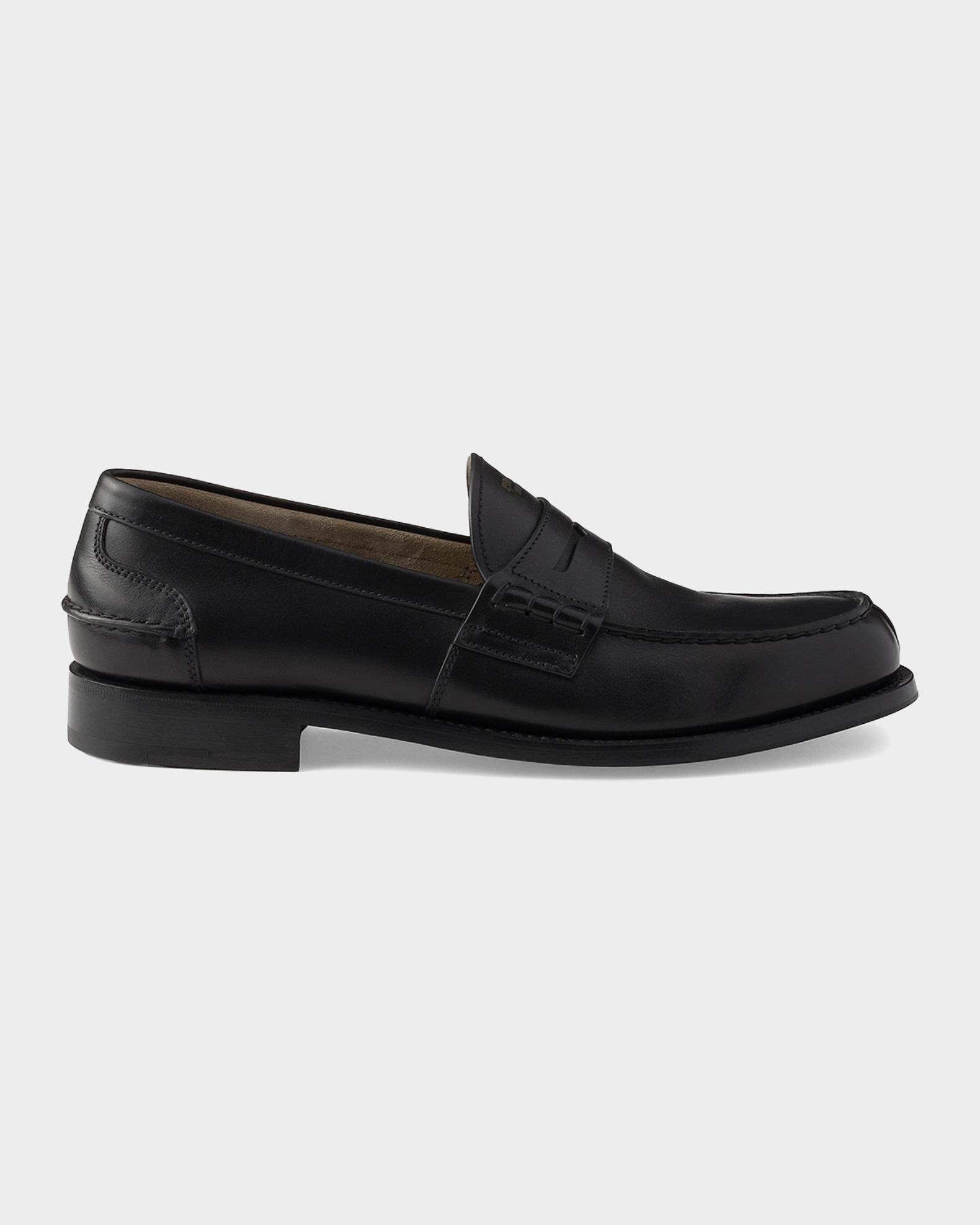 Prada Men's Leather Moc-Toe Penny Loafers | Neiman Marcus
