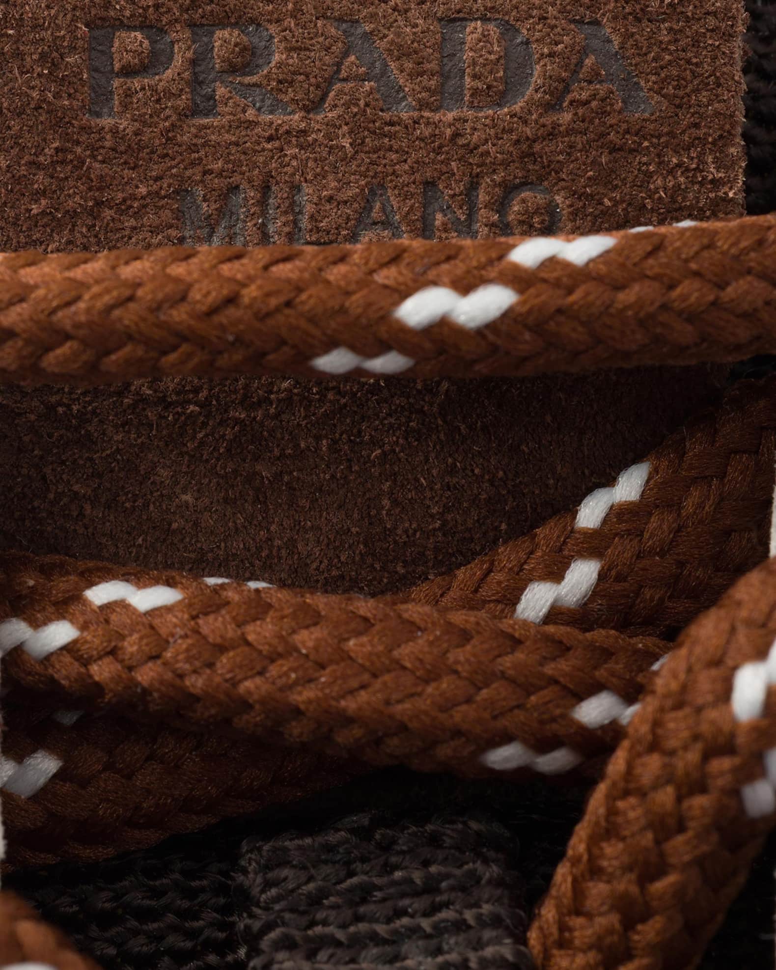 Prada Mesh and Suede Low-Top Sneakers | Neiman Marcus
