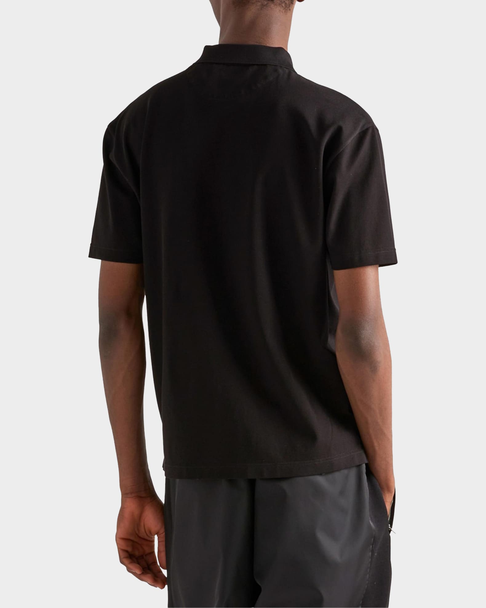 トップス PRADA SPORT Nylon L/S Polo size 48 Prada Stretch Cotton Polo Shirt with Nylon Details | Saks Fifth Avenue