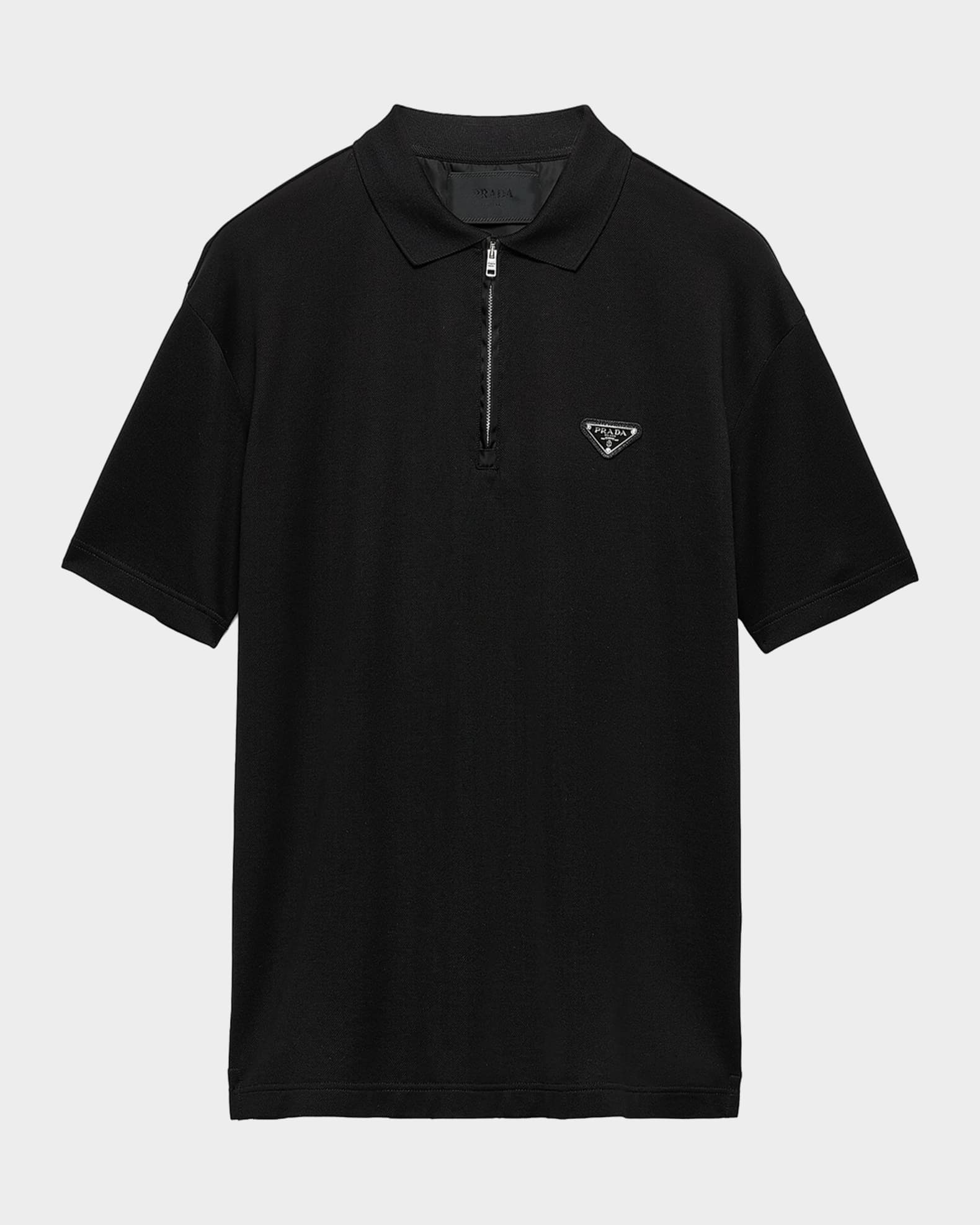 トップス PRADA SPORT Nylon L/S Polo size 48 Prada Stretch Cotton Polo Shirt with Nylon Details | Saks Fifth Avenue