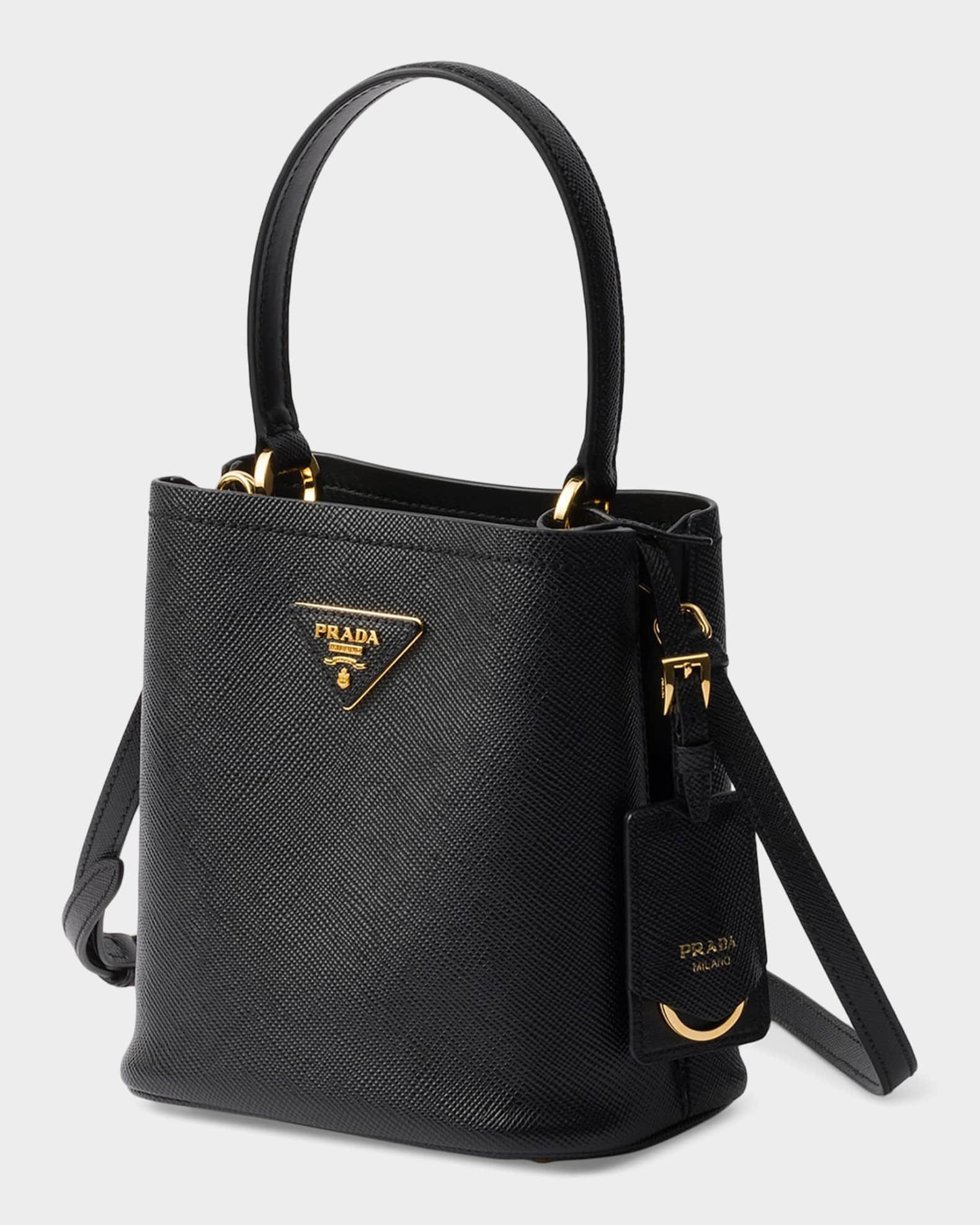 Prada Panier Mini Saffiano Leather Bag | Neiman Marcus