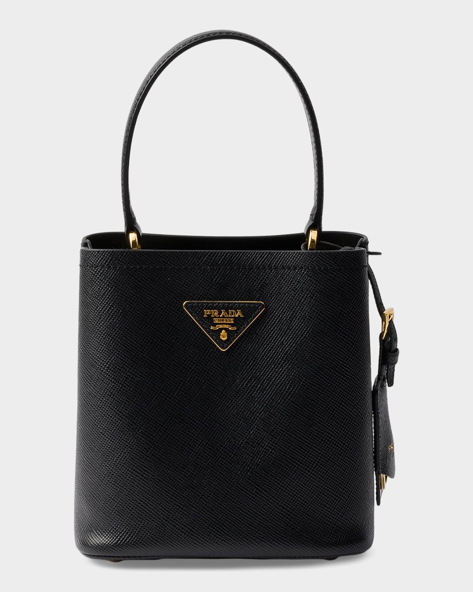 PRADA ノベルティ レザーハンドバッグ Prada Panier Mini Saffiano Leather Bag | Neiman Marcus
