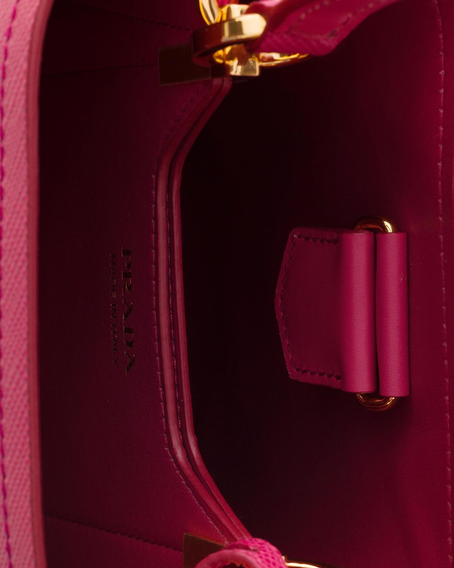 Prada Panier Mini Saffiano Leather Bag | Neiman Marcus