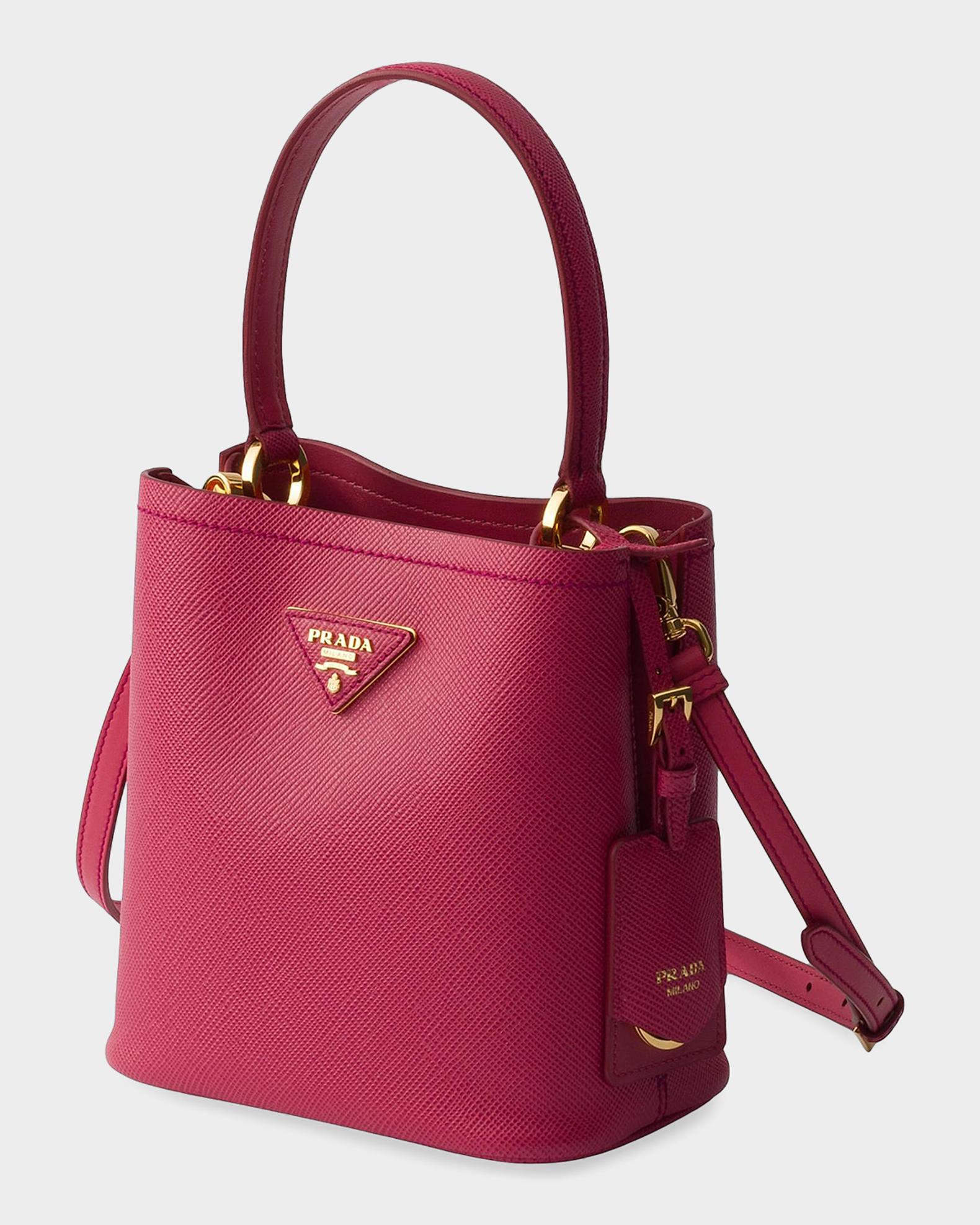 Prada Panier Mini Saffiano Leather Bag | Neiman Marcus