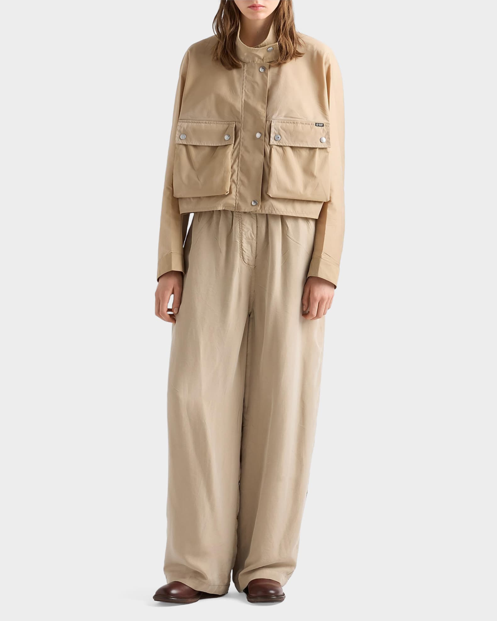 Prada Washed Re-Nylon Jacket | Neiman Marcus