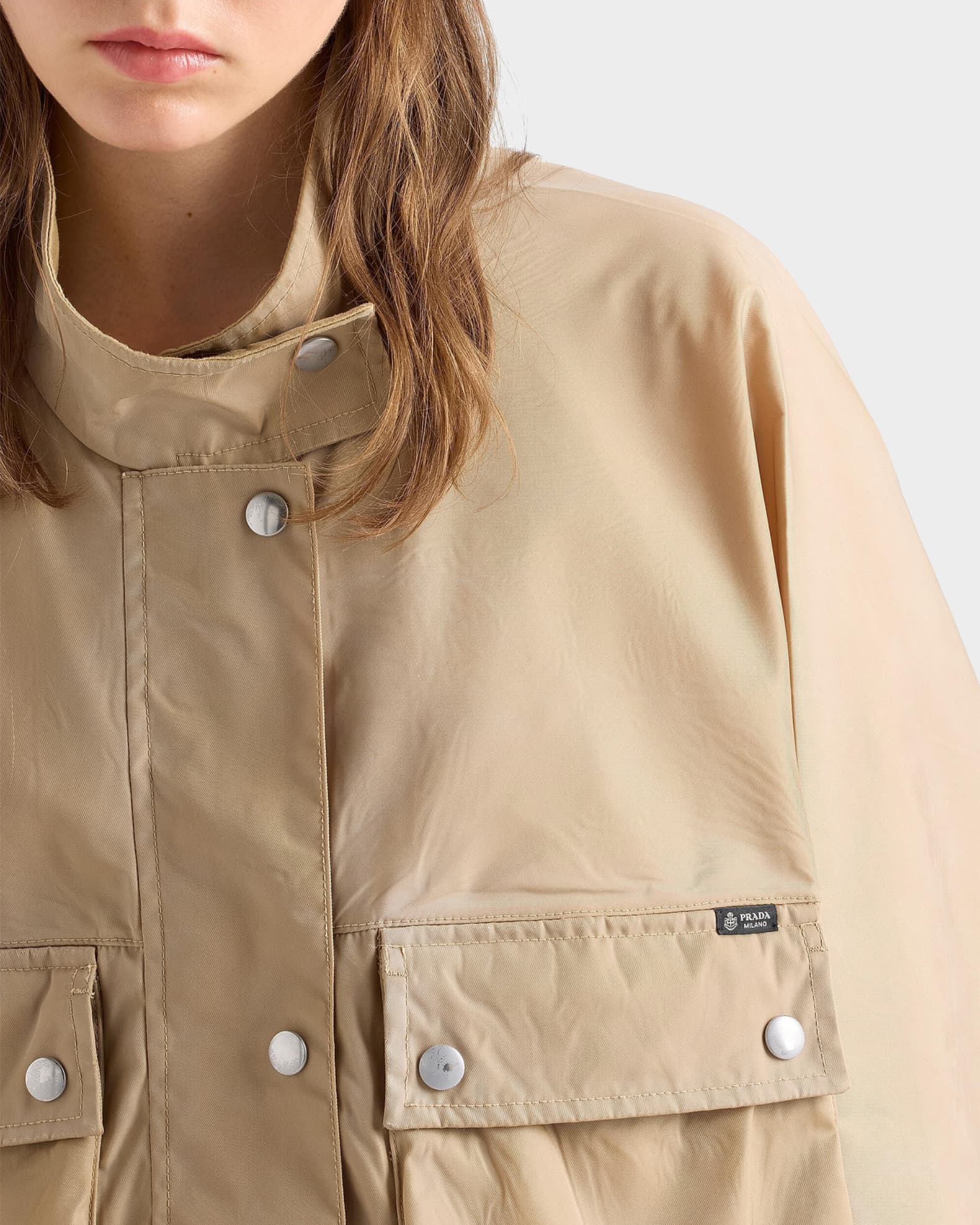 Prada Washed Re-Nylon Jacket | Neiman Marcus