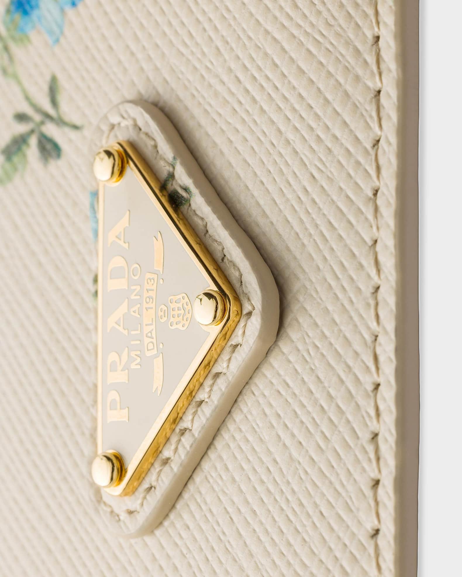 Prada Printed Saffiano Leather Card Holder | Neiman Marcus