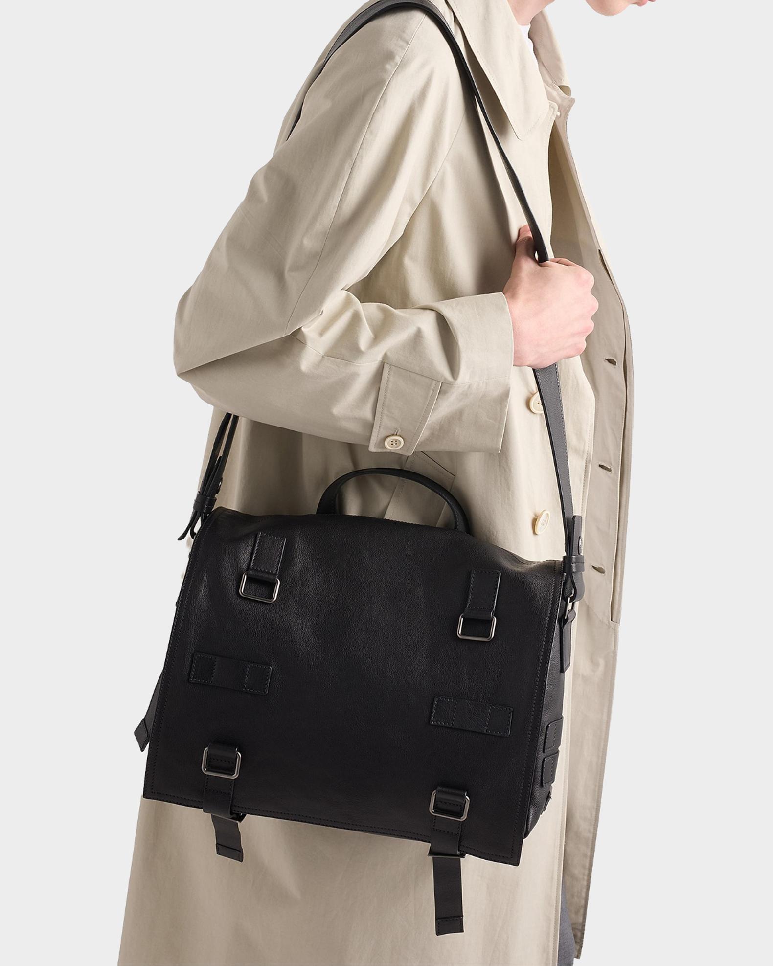 Prada Leather Utility Messenger Bag | Neiman Marcus