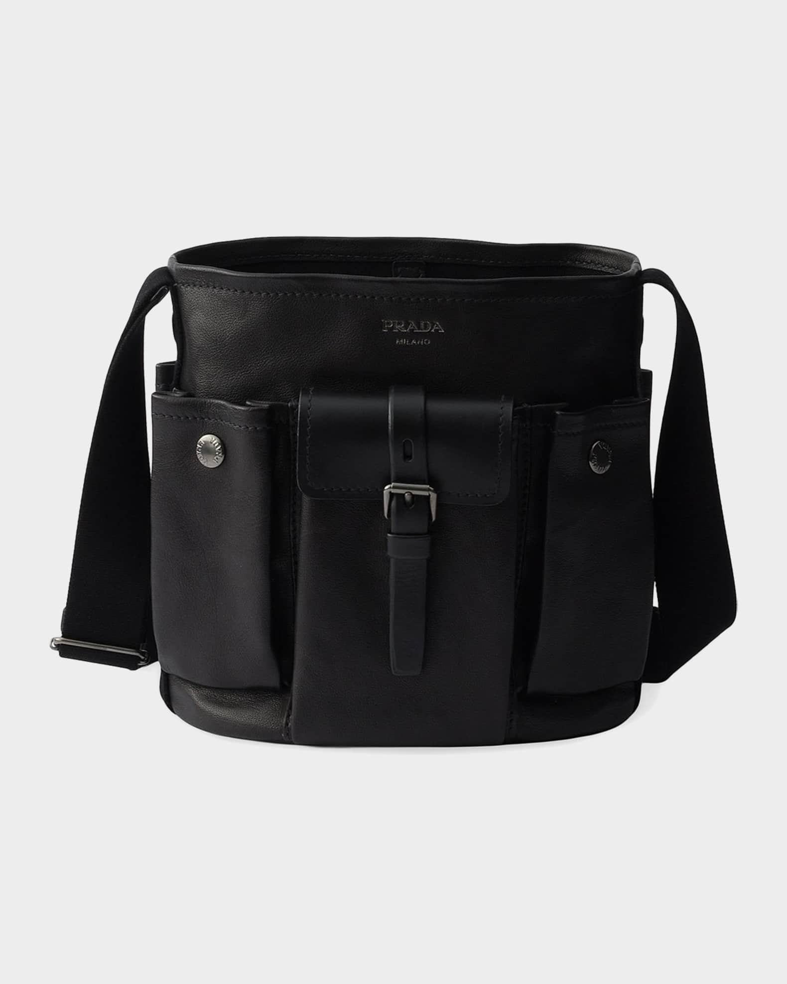 Prada Prada Route Leather Mini-Bucket Bag | Neiman Marcus