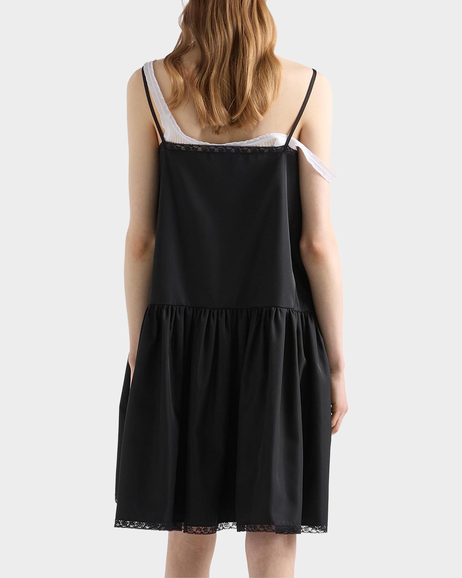prada ladies dresses Re-Nylon Lace-Trim Mini Dress short prada dress