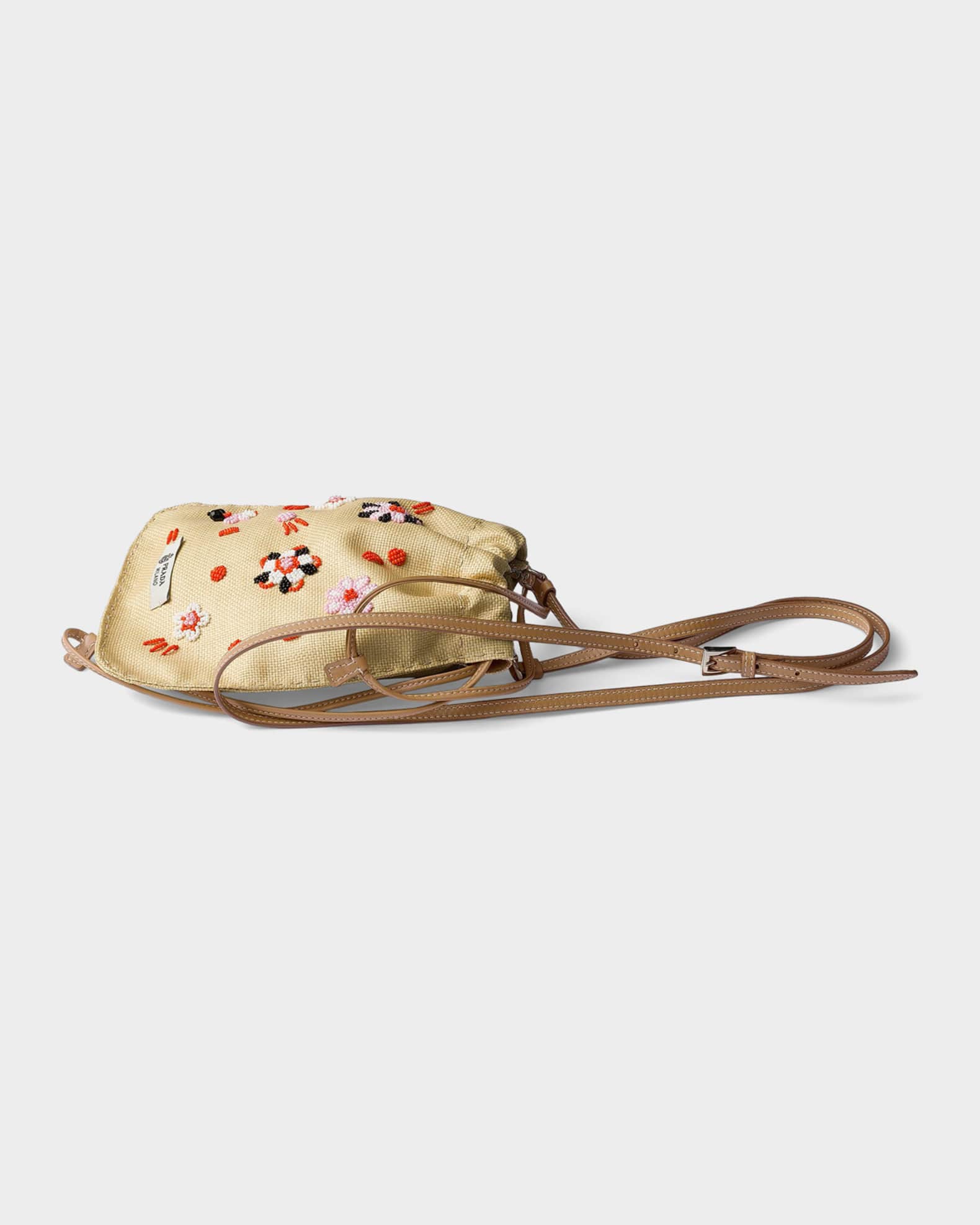 Prada Embroidered Canvas Smartphone Case | Neiman Marcus