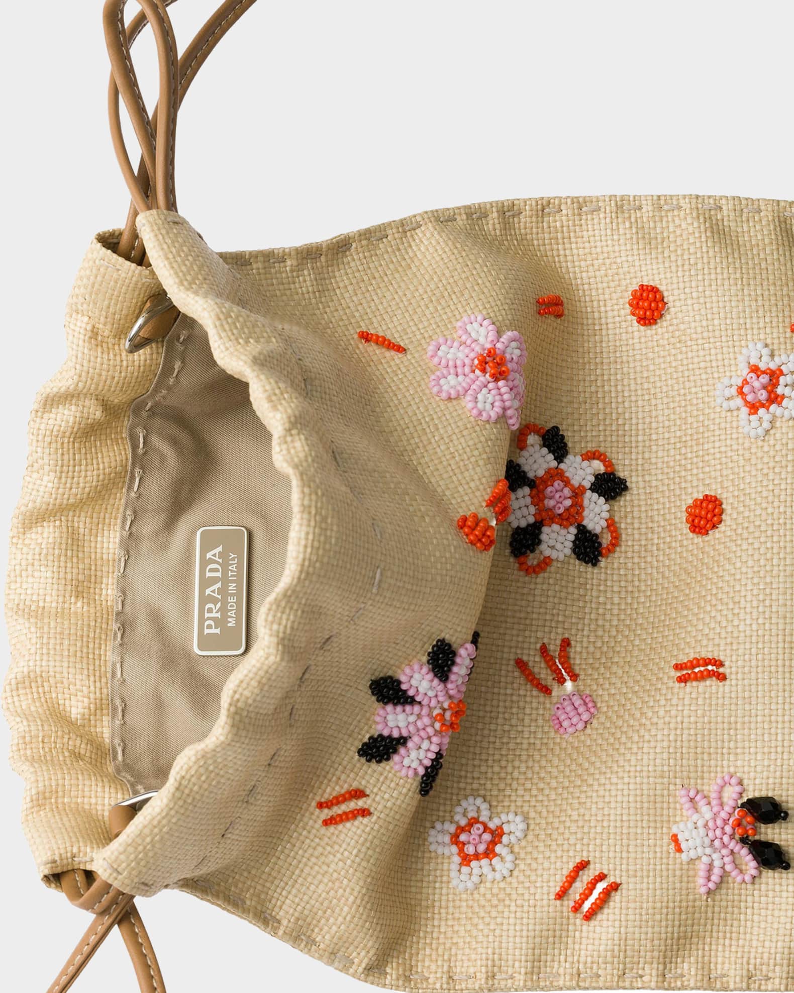 Prada Embroidered Canvas Smartphone Case | Neiman Marcus