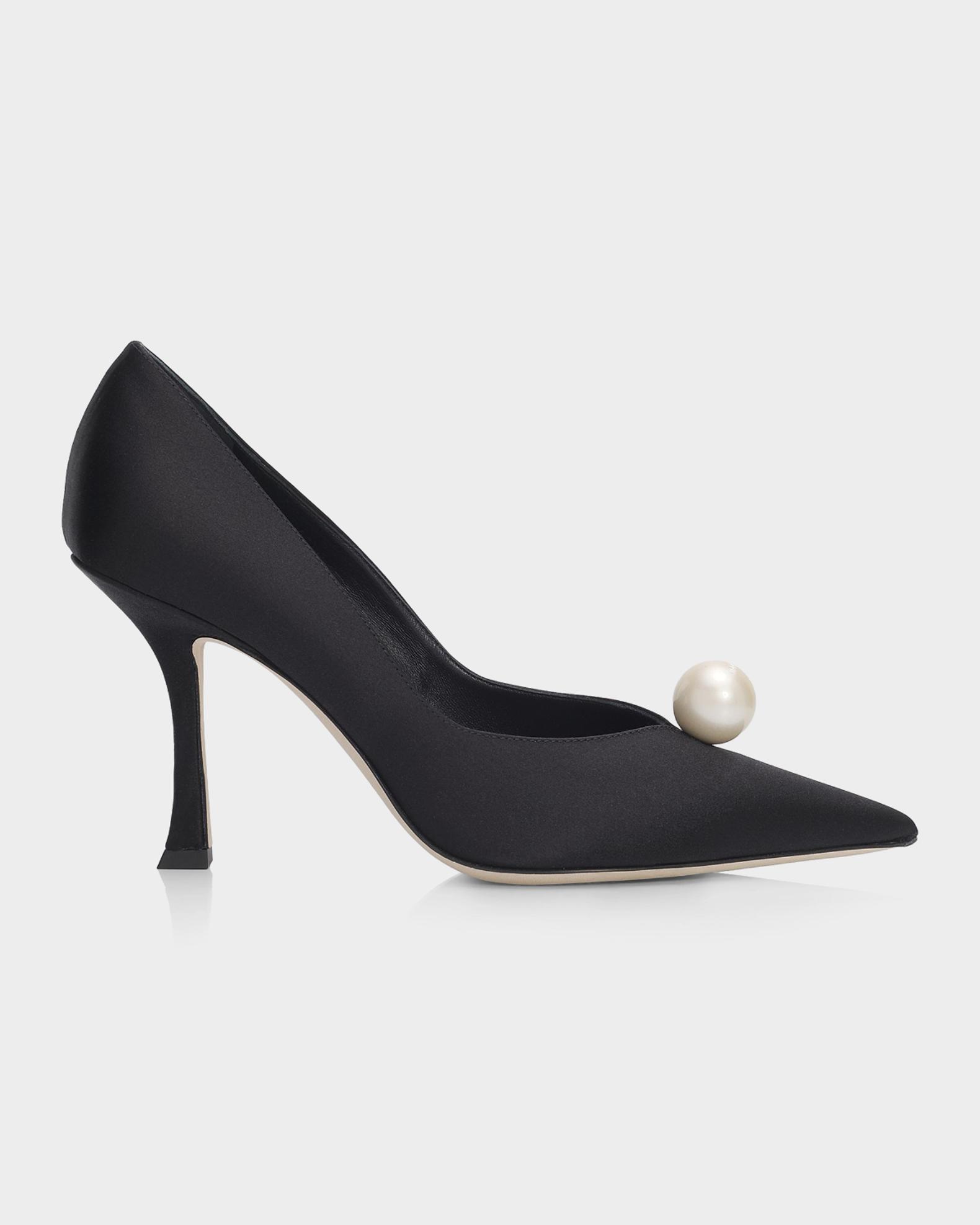 Jimmy Choo 90mm Ziri Satin Pumps | Neiman Marcus