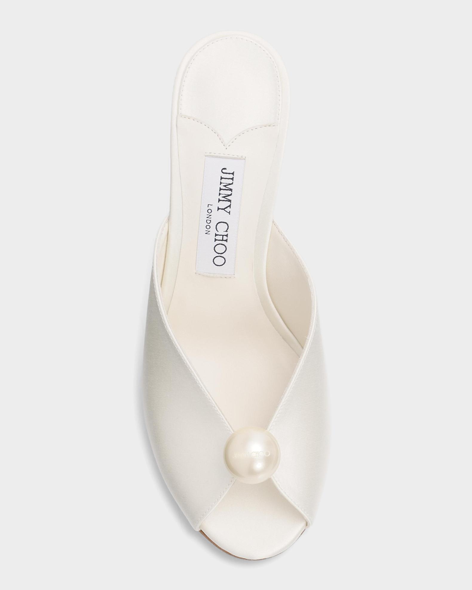 Jimmy Choo 90mm Ziri Satin Mule Pumps | Neiman Marcus