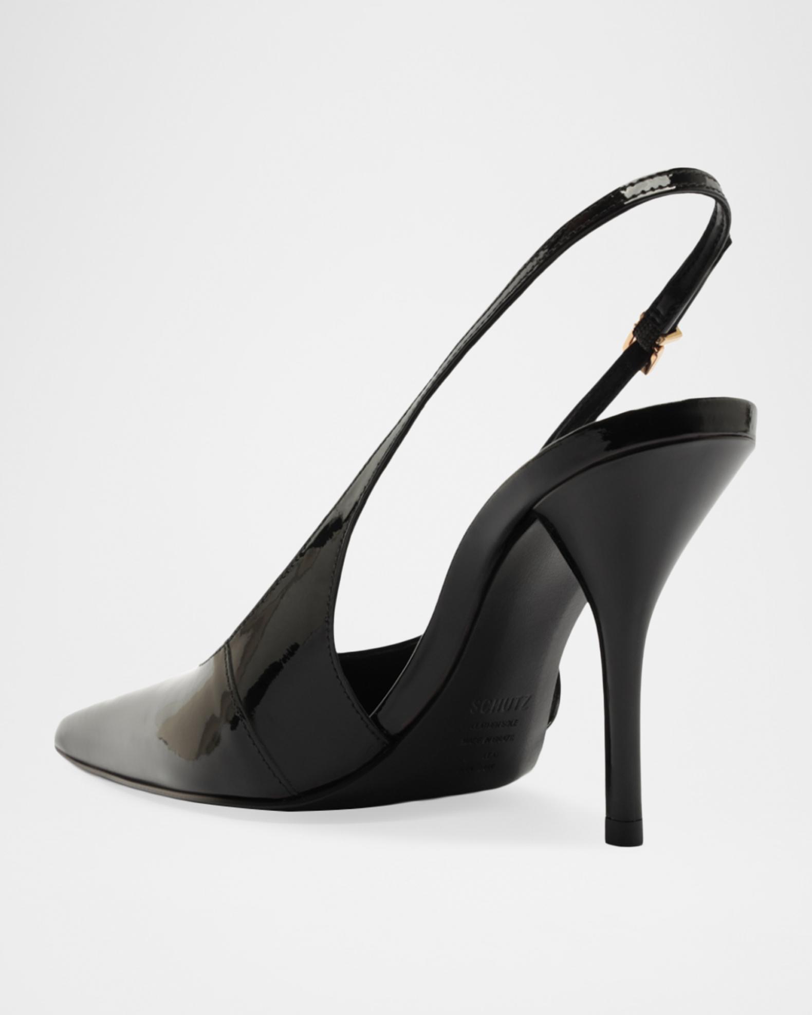 Schutz Liora 100mm Patent Leather Slingback Pumps | Neiman Marcus