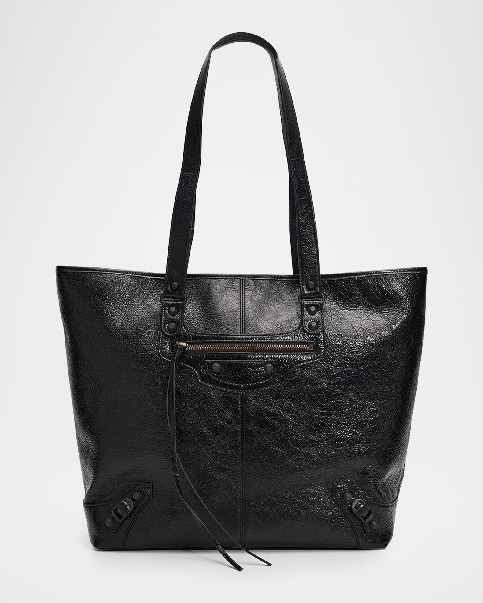 Balenciaga Men's Le City Cabas Tote Bag in Arena Lambskin | Neiman