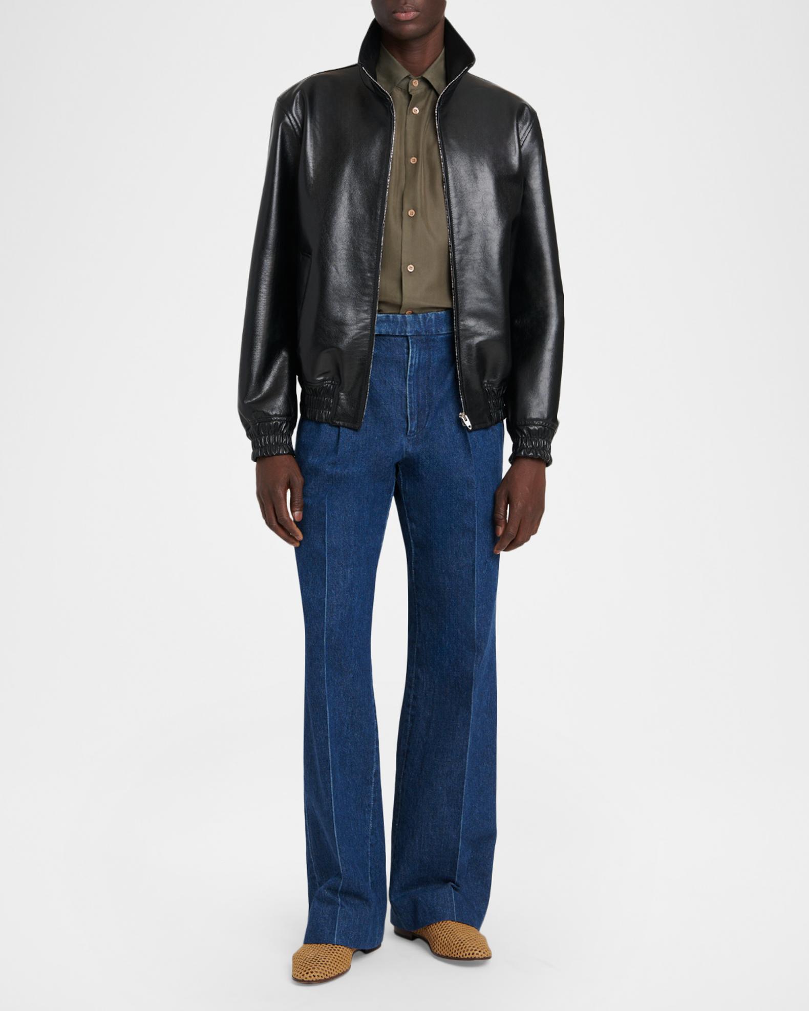 Valentino Garavani Leather Jacket | Neiman Marcus