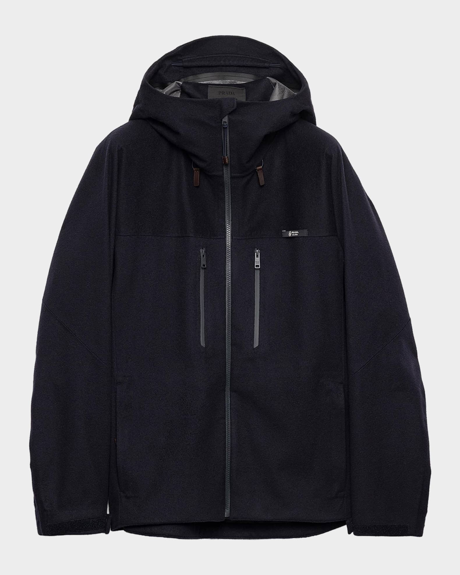 Prada Men's Hooded Cashmere Jacket | Neiman Marcus