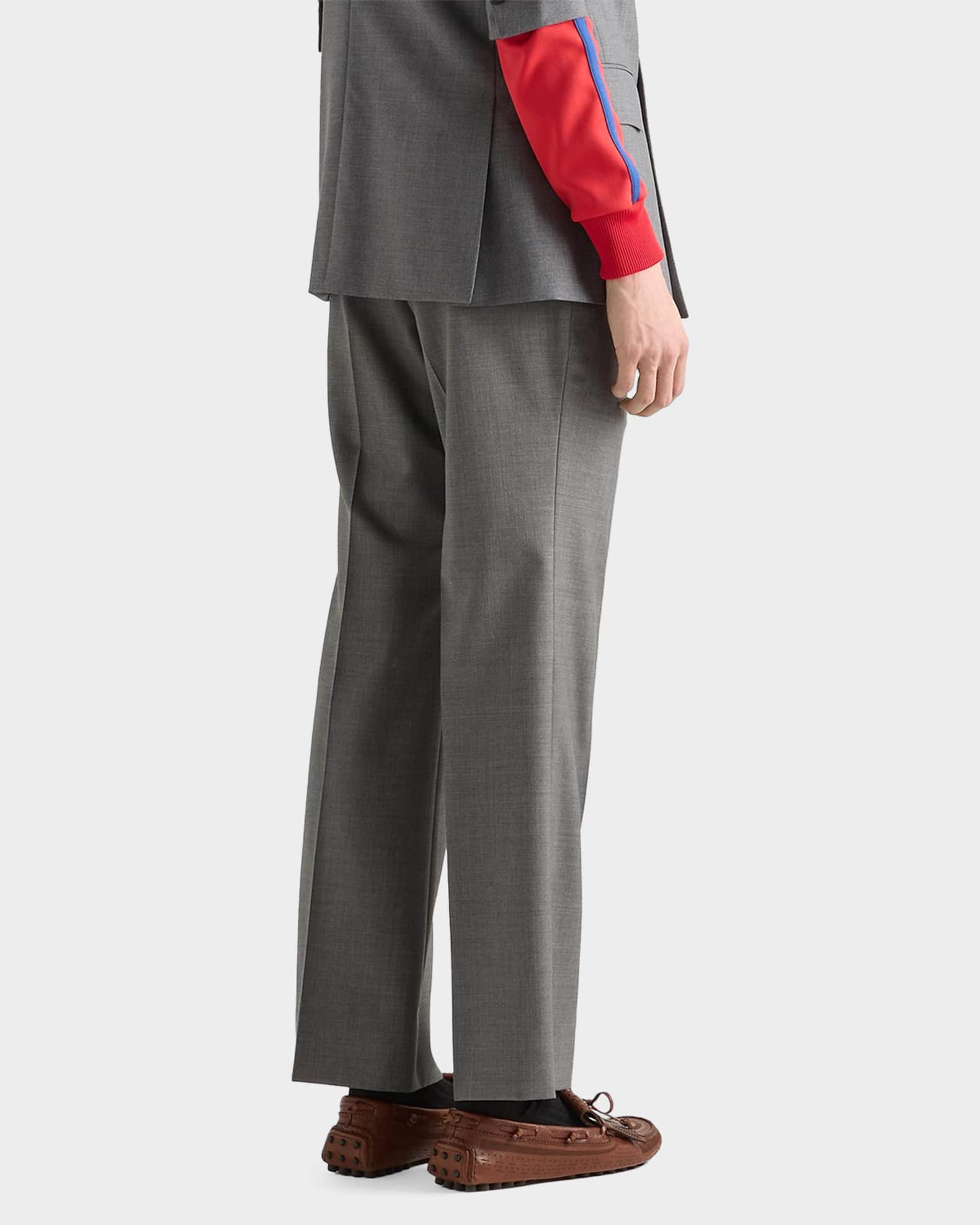 Prada Men's Wool Flare Pants | Neiman Marcus