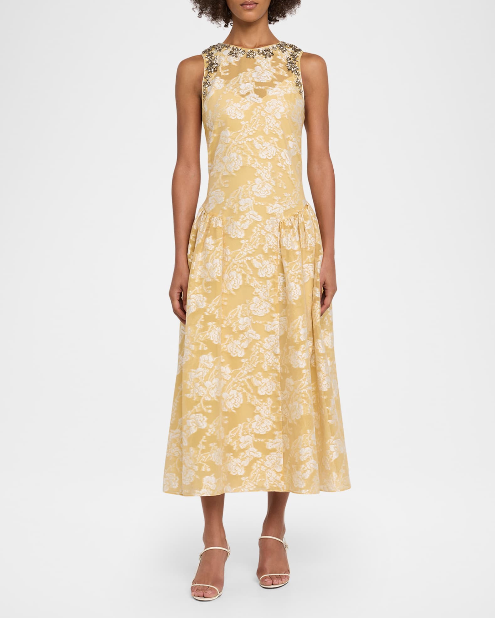 organza jacquard dress Lily: Organza Jacquard Ball Gown with Ruched Bodice and Basque Waist