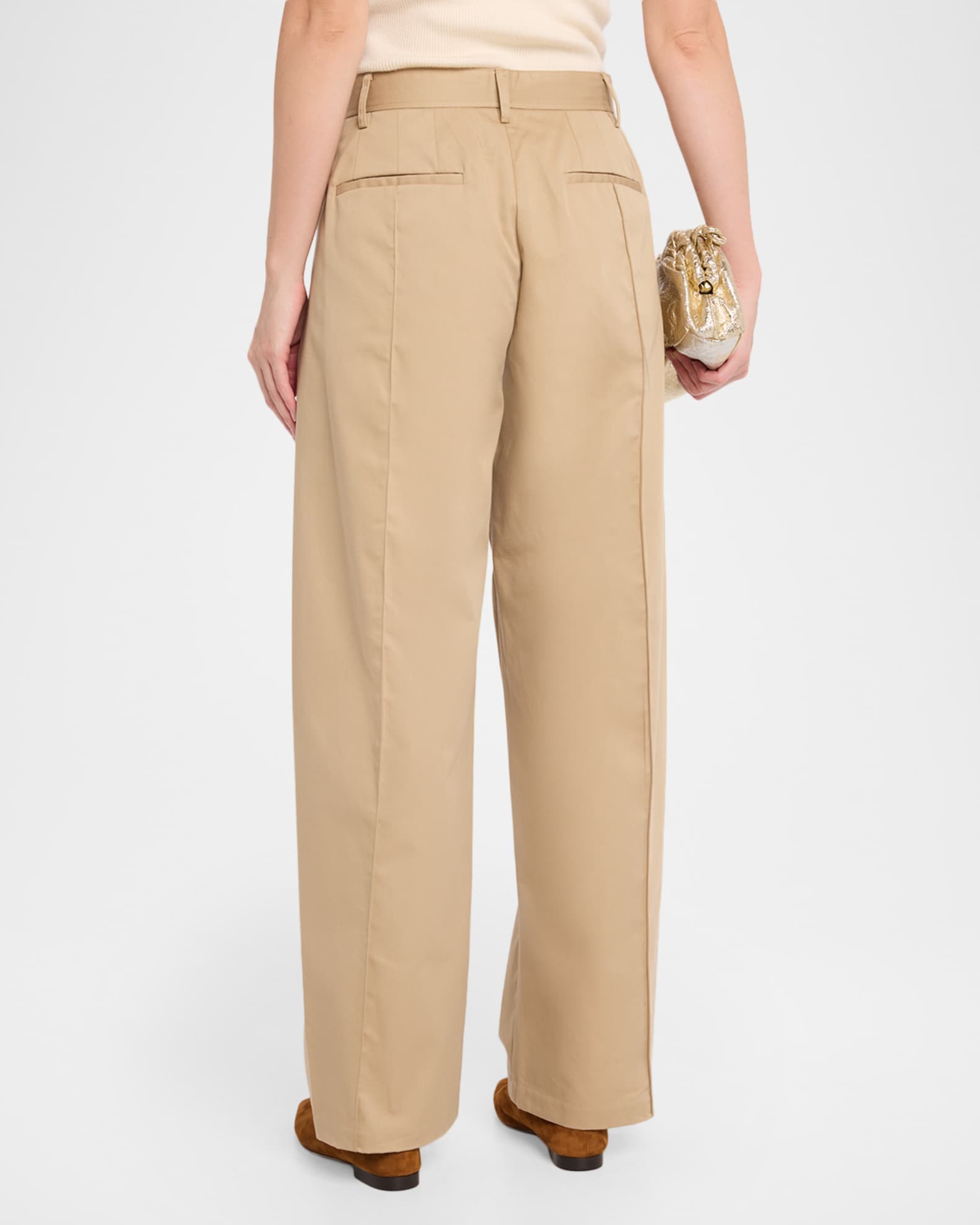 Co Cotton Twill Straight-Leg Utility Pants | Neiman Marcus