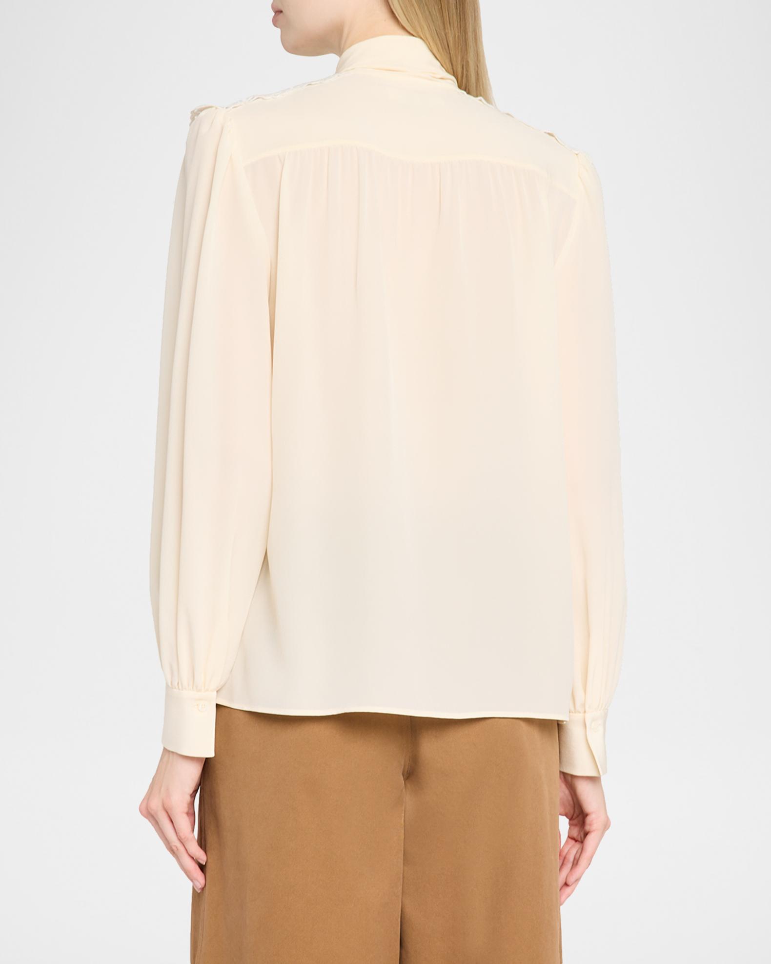 Chloé Organic Silk Crepe De Chine Blouse | Neiman Marcus