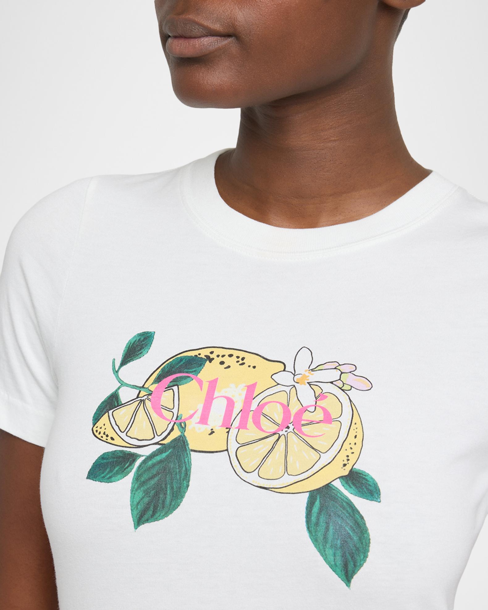 Chloe Lemon Print T-Shirt | Neiman Marcus