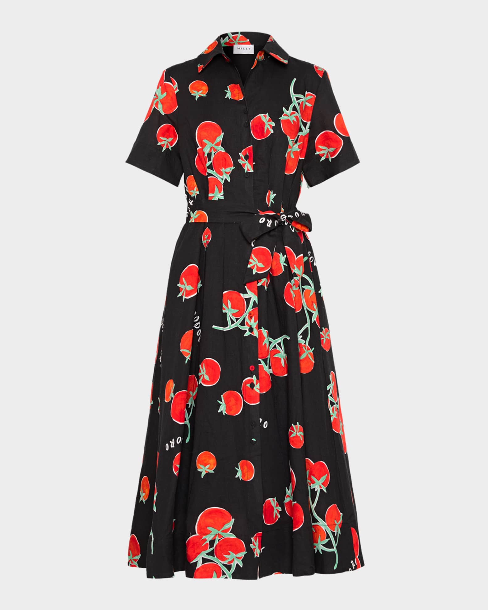 milly pleated midi dress Milly Melina Pleated Midi Dress by Milly