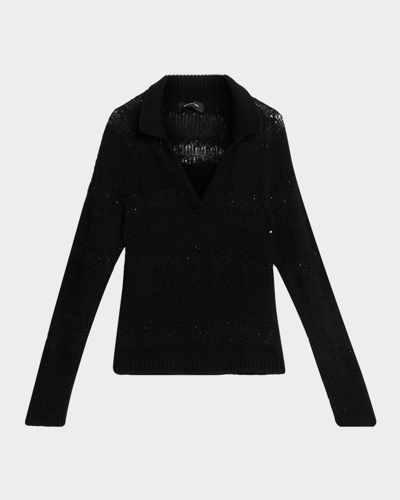 Fabiana Filippi Sequin Striped Knit Sweater | Neiman Marcus
