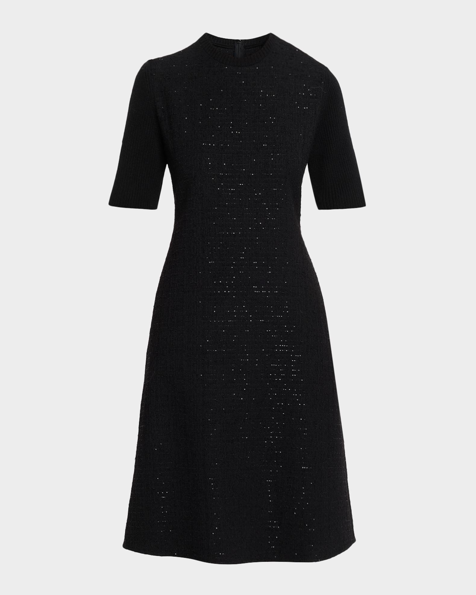 Fabiana Filippi Sequin Dress, Black Woman Black