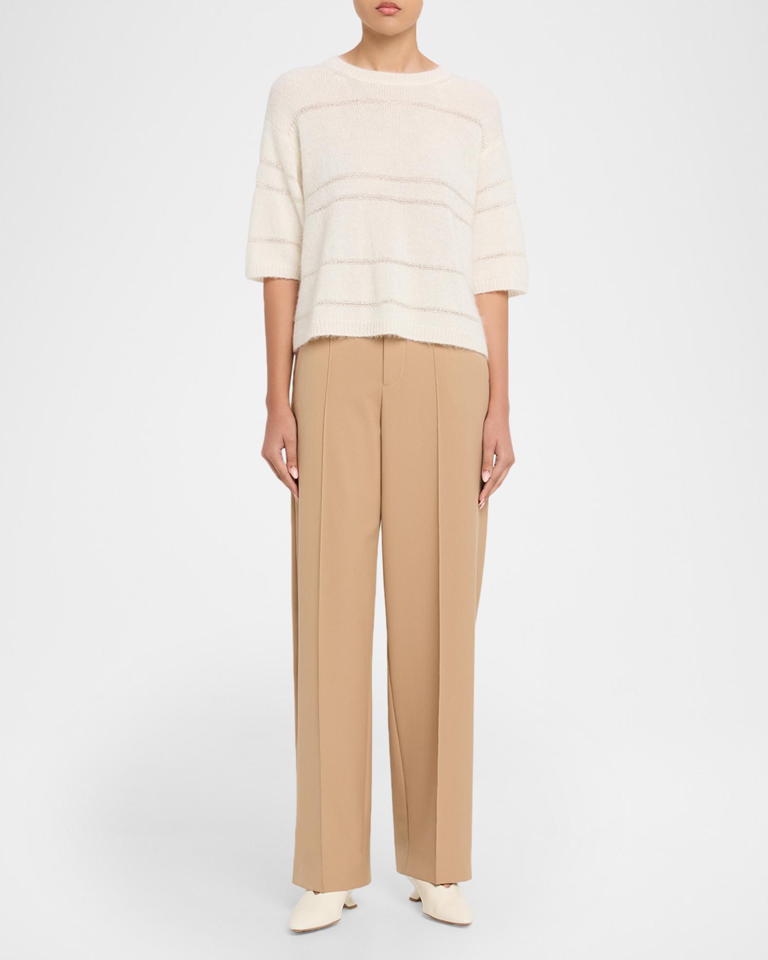 ☘️新品FABIANA FILIPPI のウールテーパンツ☘️ Fabiana Filippi Tapered Tech Fluid Wool Trousers | Neiman Marcus
