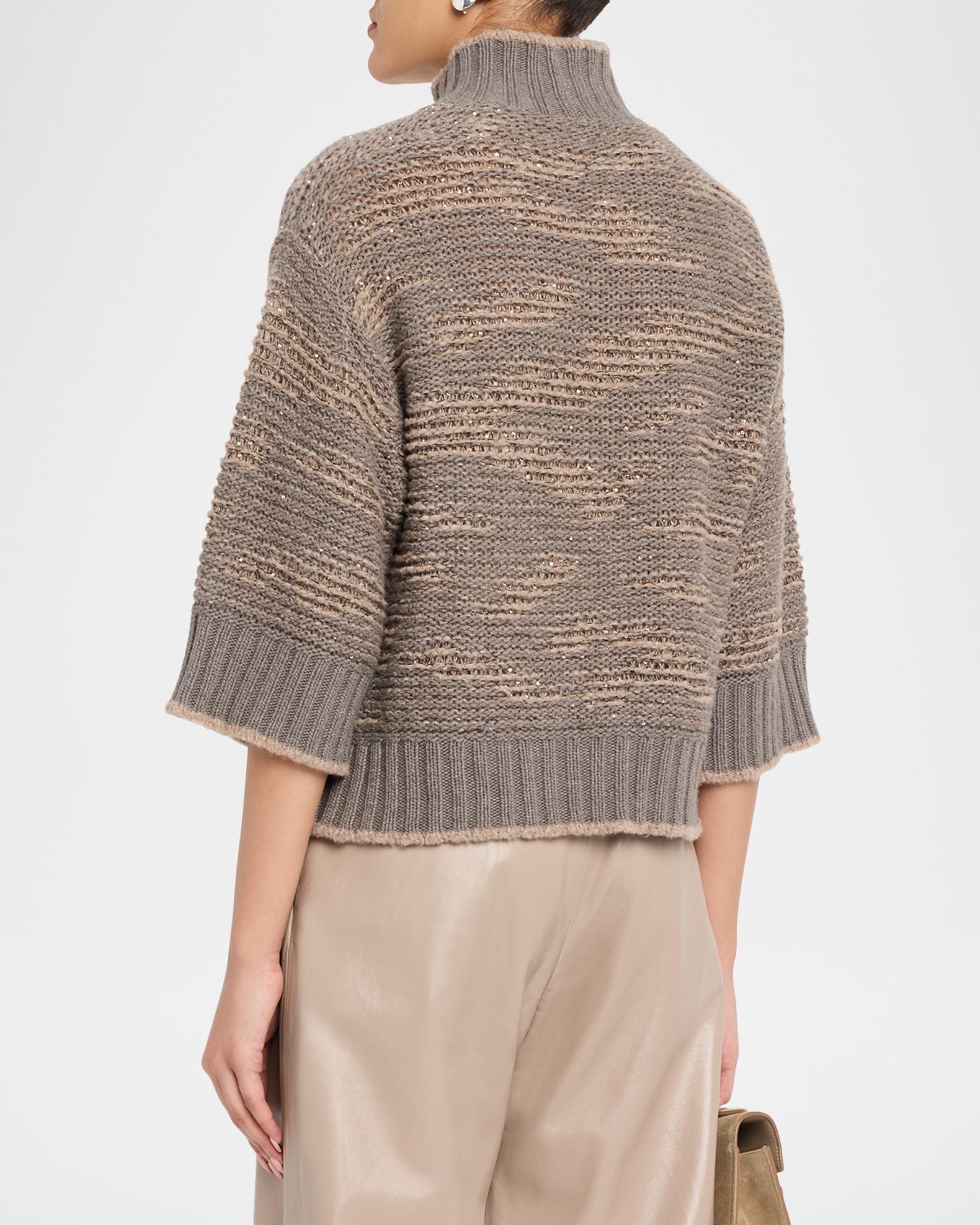 Fabiana Filippi Turtleneck Sequin Knit Sweater | Neiman Marcus