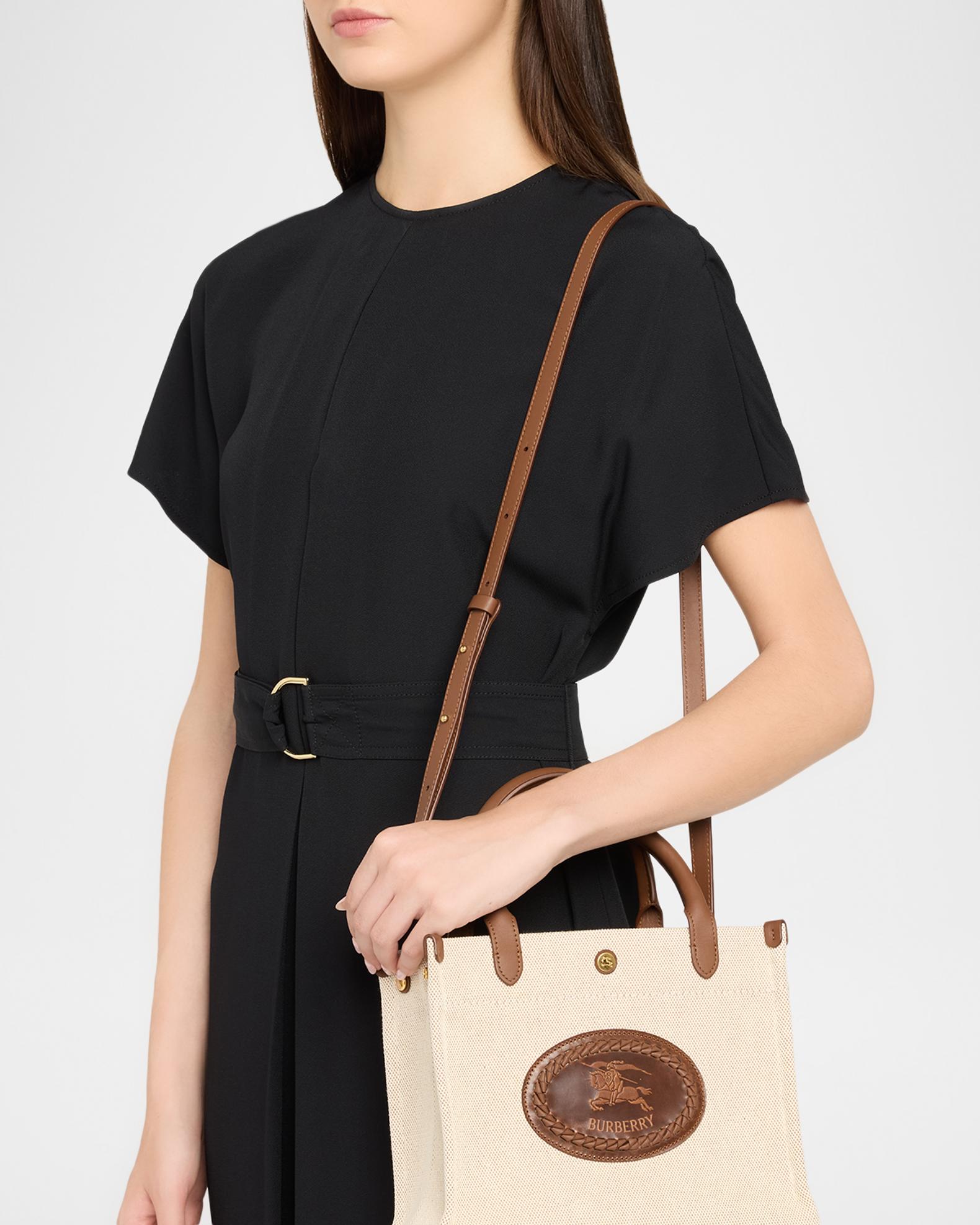 BURBERRY ハンドバッグ キャンバス ミニバッグ Burberry Clovelly Mini Tote Bag | Neiman Marcus