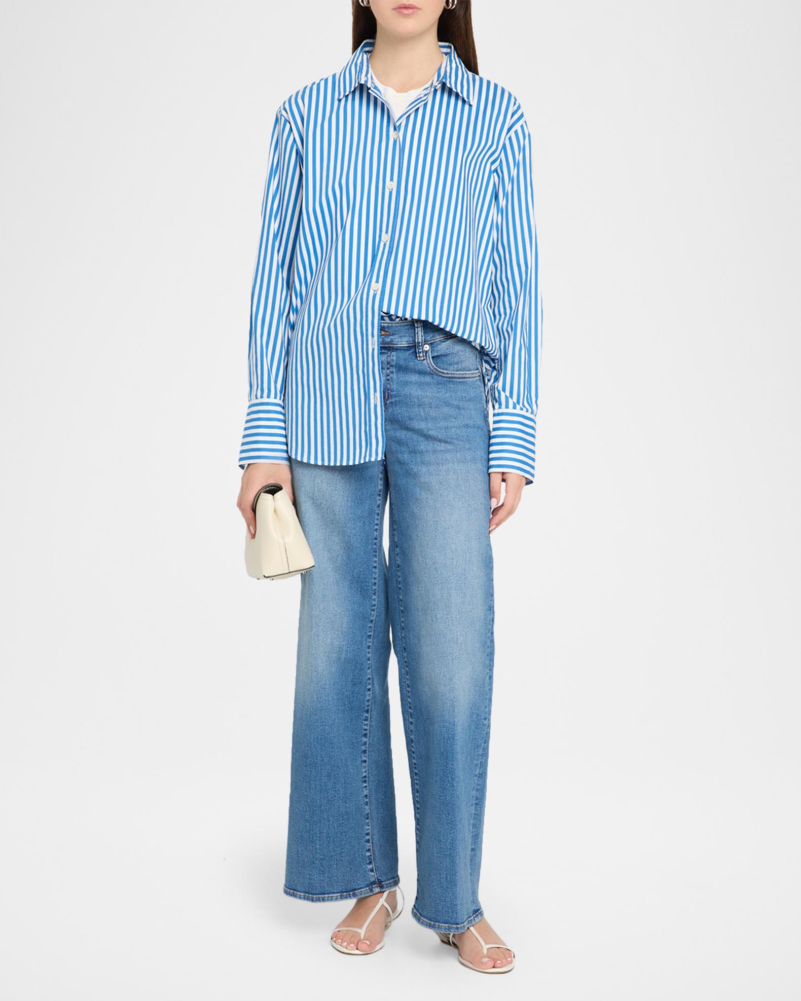 FRAME Le Slim Low-Rise Wide-Leg Jeans | Neiman Marcus