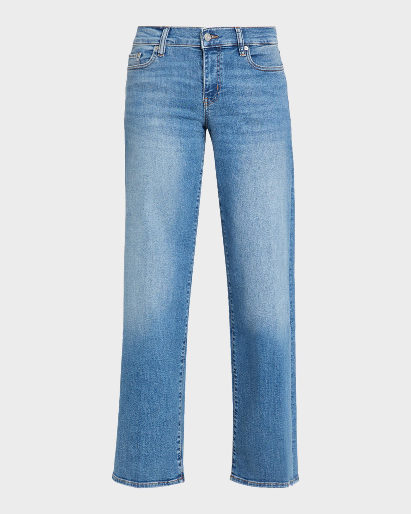 FRAME Le Slim Low-Rise Wide-Leg Jeans | Neiman Marcus