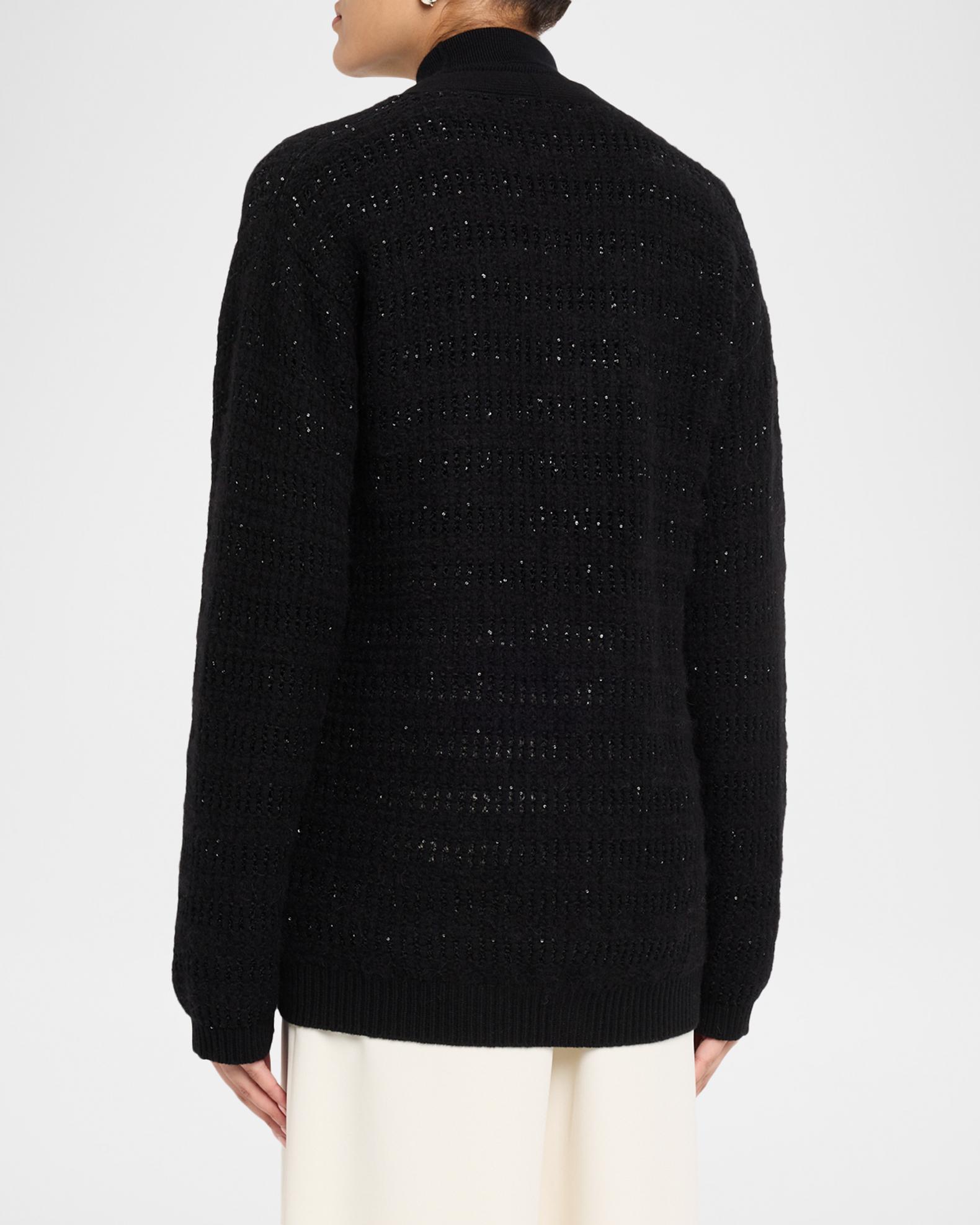 Fabiana Filippi Sequin Wool-Mohair Cardigan | Neiman Marcus