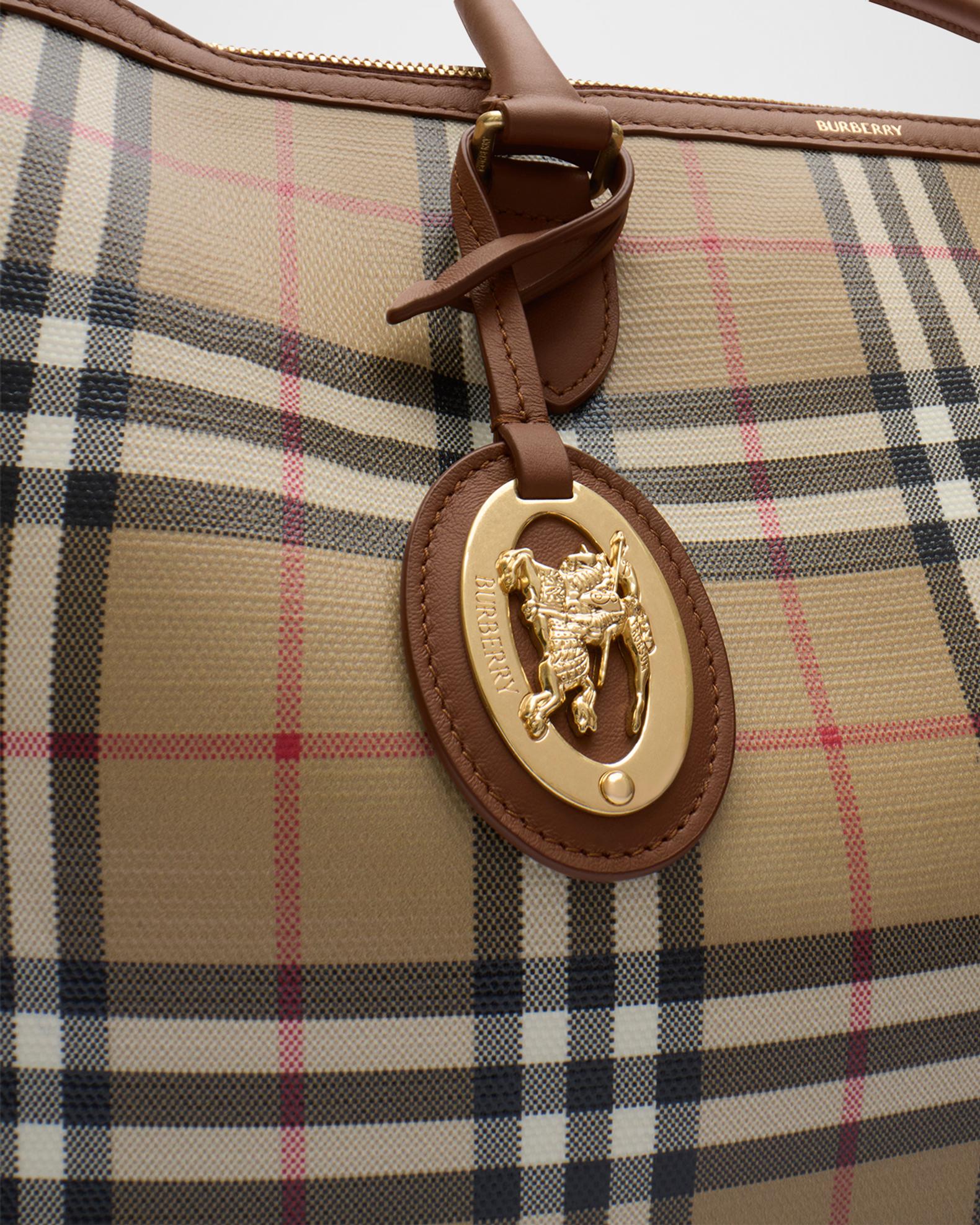 Burberry Medium Check Zip Tote Bag | Neiman Marcus